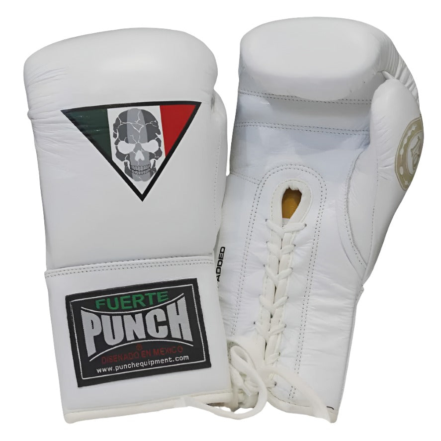 Punch Mexican Lucky 13 Lace-Up Boxing Gloves for Training & Sparring - Premium Leather MMA UFC Fight Gear
