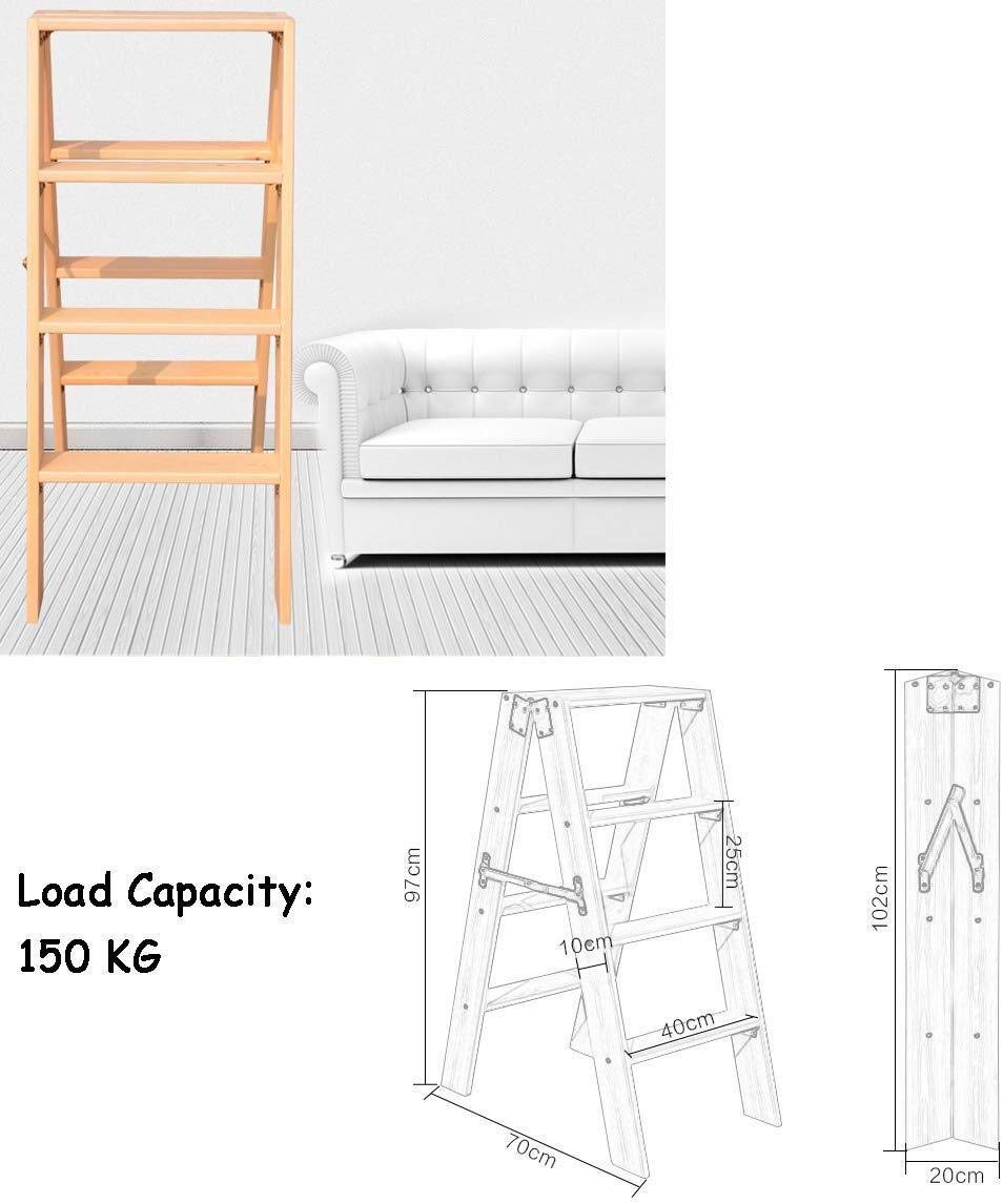 KAZUP Foldable Step Stool for Home, Indoor Climbing Stool with Non-Slip Steps, Multi-Purpose Ladder Chair for Kitchen, Bathroom, and Garden Tools – Perfect for Reaching High Shelves and Storage