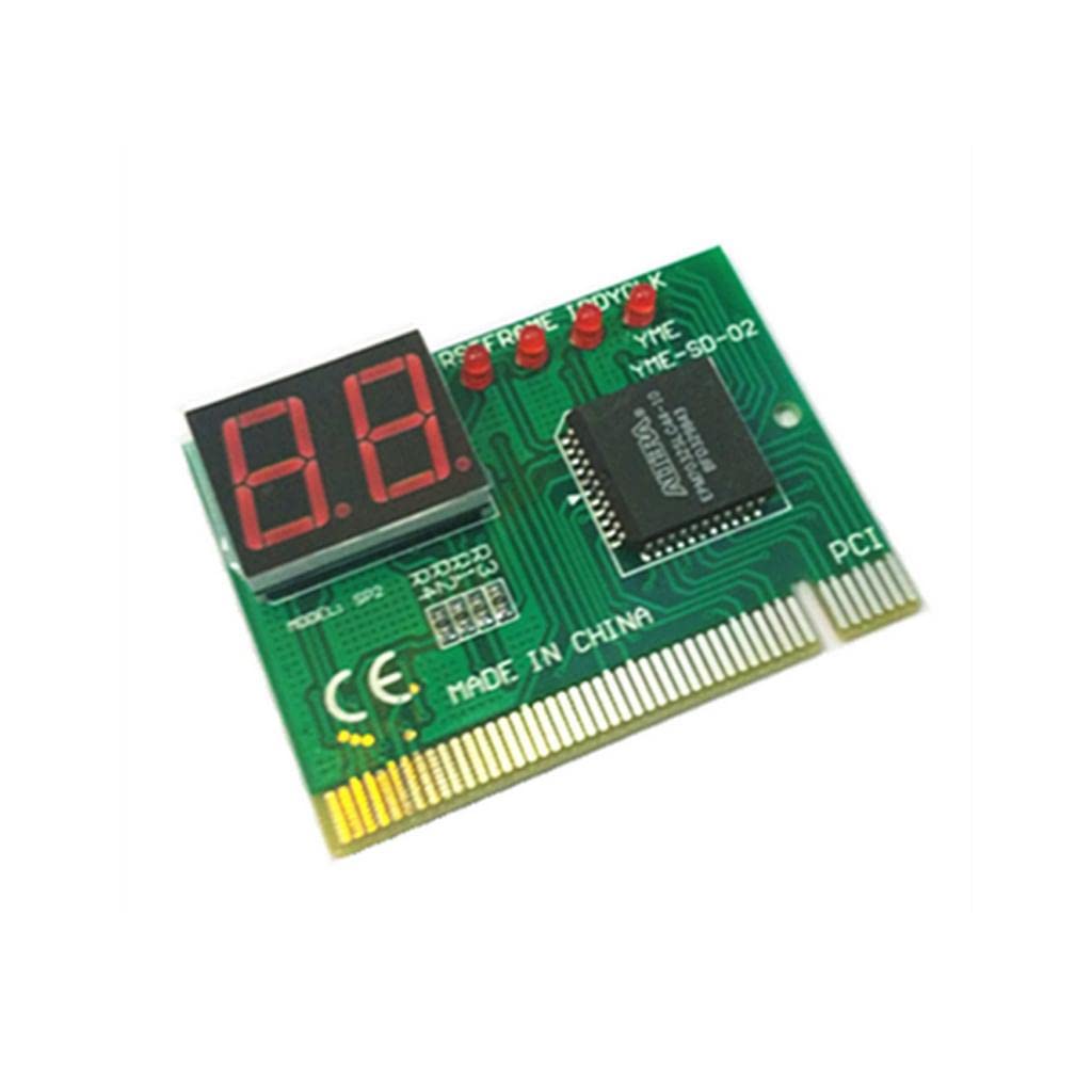 MJH 2 PCI Diagnostic Motherboard Analyzer - Professional Desktop PC Motherboard Tester for Hardware Troubleshooting | Ideal for Computer Repair Shops & IT Technicians