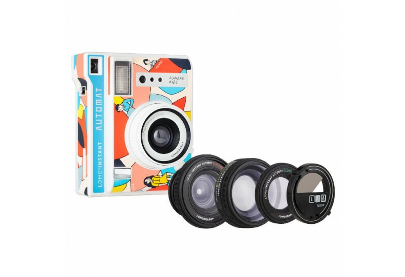 Lomography LomoInstant Automat Sundae Kids Edition Instant Camera Combo - Open Box - Perfect for Travel, Parties & Creative Photography