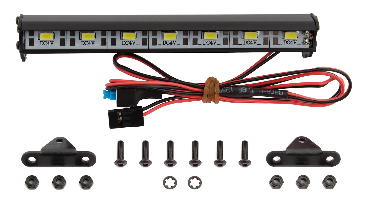 Associated 29273 XP 7 LED Aluminum Light Bar 120mm - Bright Off-Road Lighting for Trucks, ATVs, UTVs & Emergency Vehicles - Waterproof & Durable for Outdoor Adventures