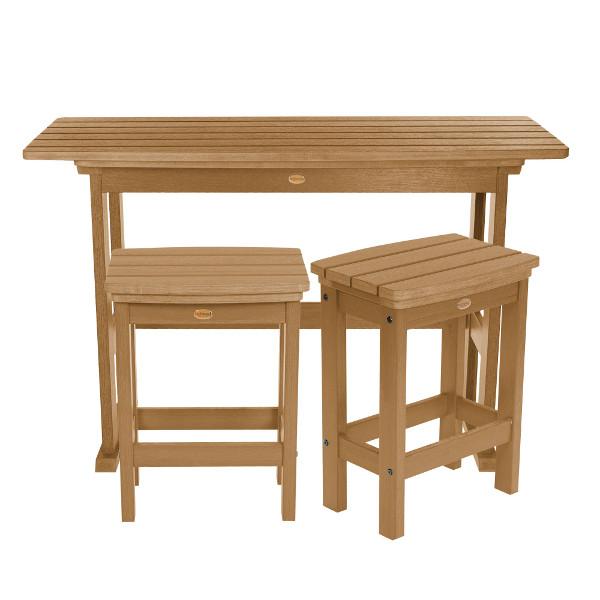 Lehigh 3-Piece Counter Height Balcony Set - Outdoor Patio Furniture for Small Spaces, Bistro Dining, and Apartment Living