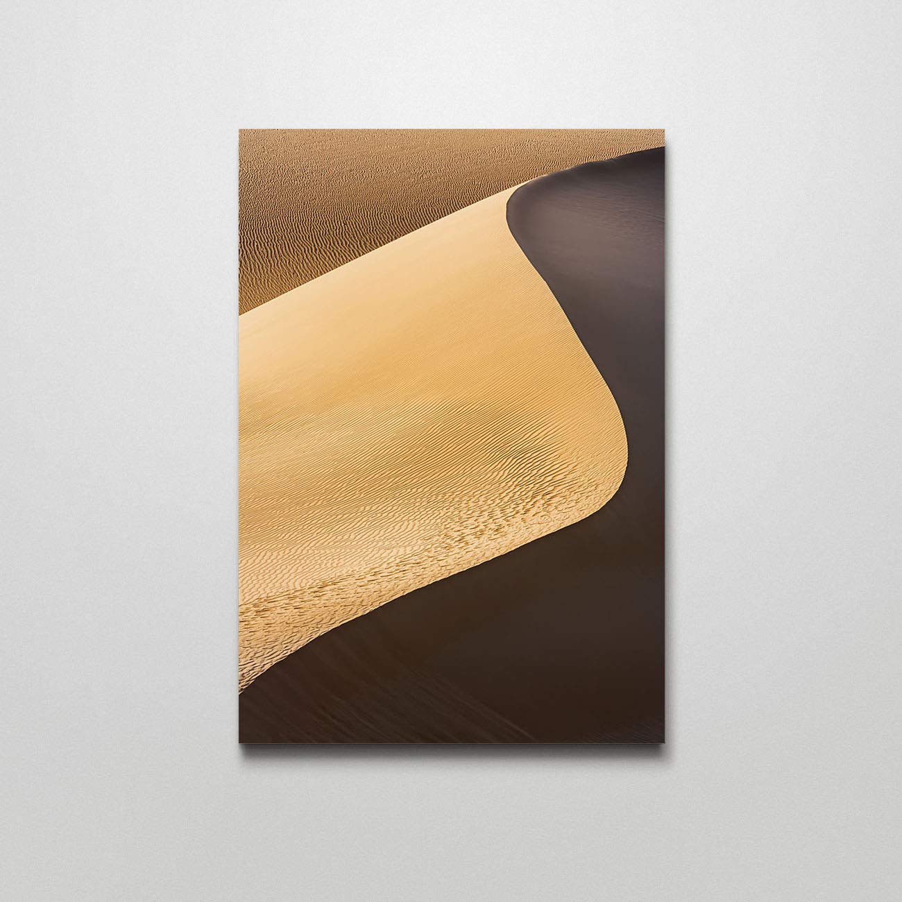 Modern Africa Canvas Wall Art - Great Sand Sea Libyan Desert Painting - Home Decor Wall Hanging 12x16 Inches - Perfect for Living Room, Bedroom & Office Decor