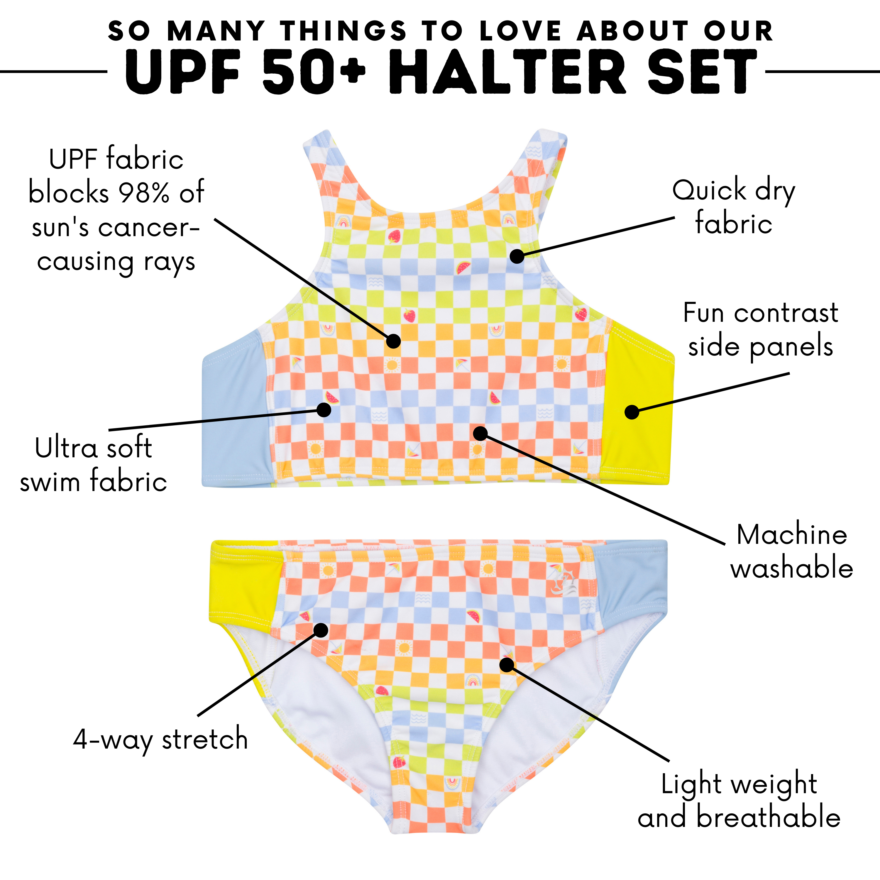 Girls Halter Top Bikini Set - 2 Piece Swimwear for Teens & Women | Beach, Pool & Summer Vacation Outfit