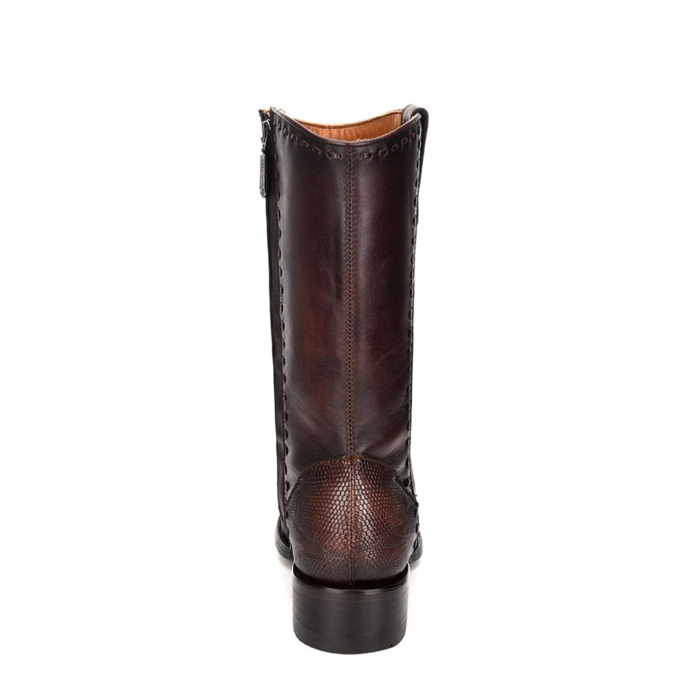 3C12LT Men's Cuadra Brown Casual Fashion Cowboy Lizard Mid Boots - Western Style Ankle Boots for Everyday Wear & Outdoor Adventures