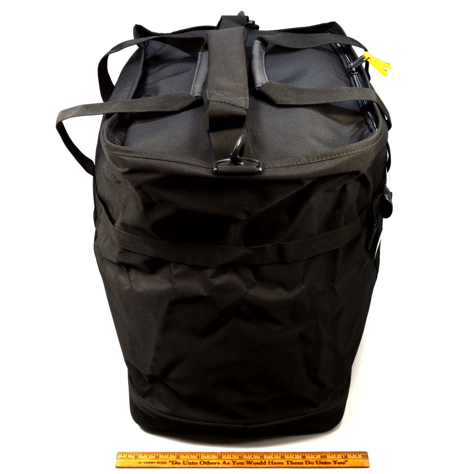 MOUNTAINSMITH Medium Black Zip Top Tote Bag with Adjustable Shoulder Strap - Durable Travel Tote for Hiking, Gym & Daily Commute