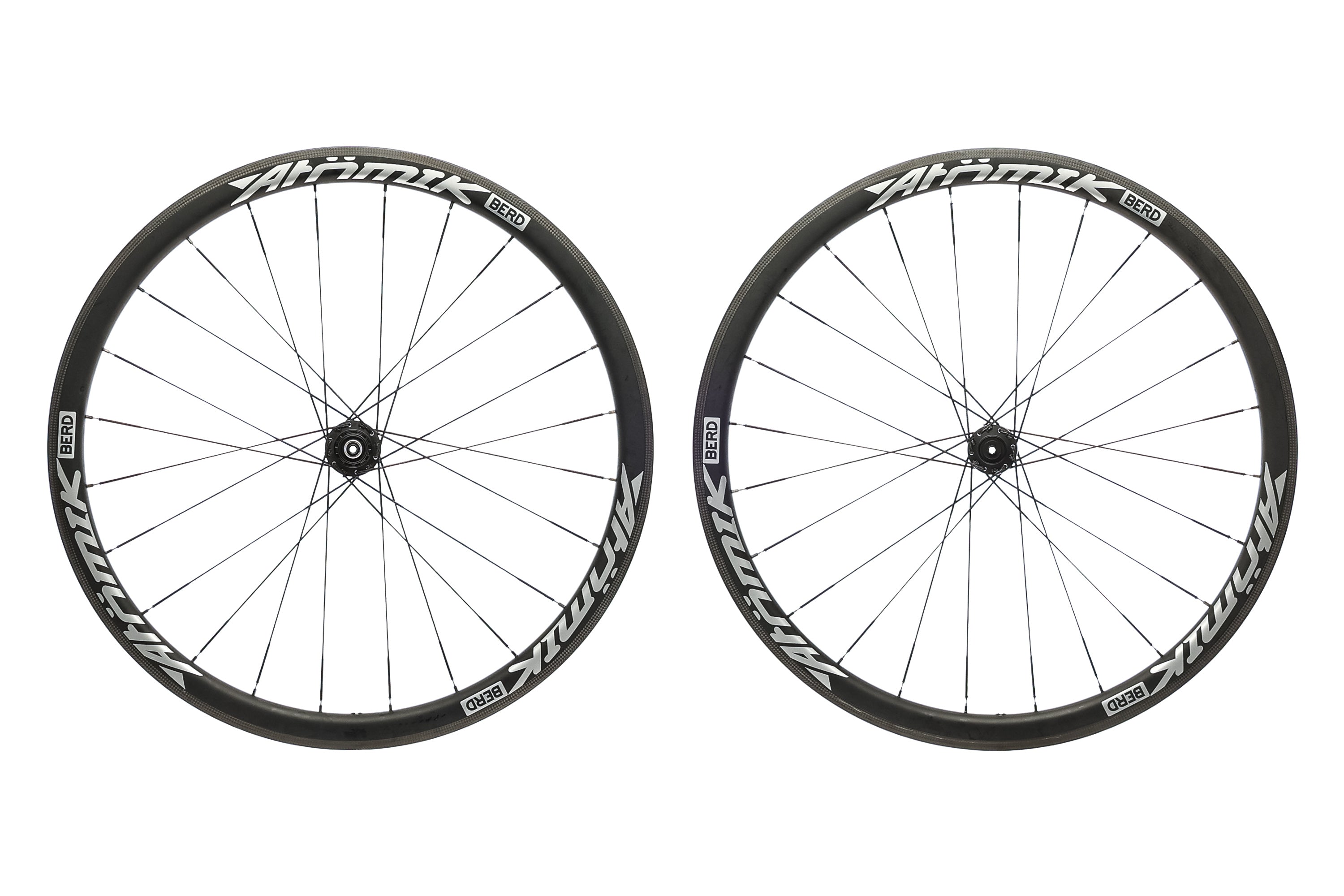 Atomik BERD 38 Carbon Tubeless 700c Wheelset - Lightweight Road Bike Wheels for Racing & Performance Cycling | Perfect for Road Racing, Triathlons & Endurance Rides