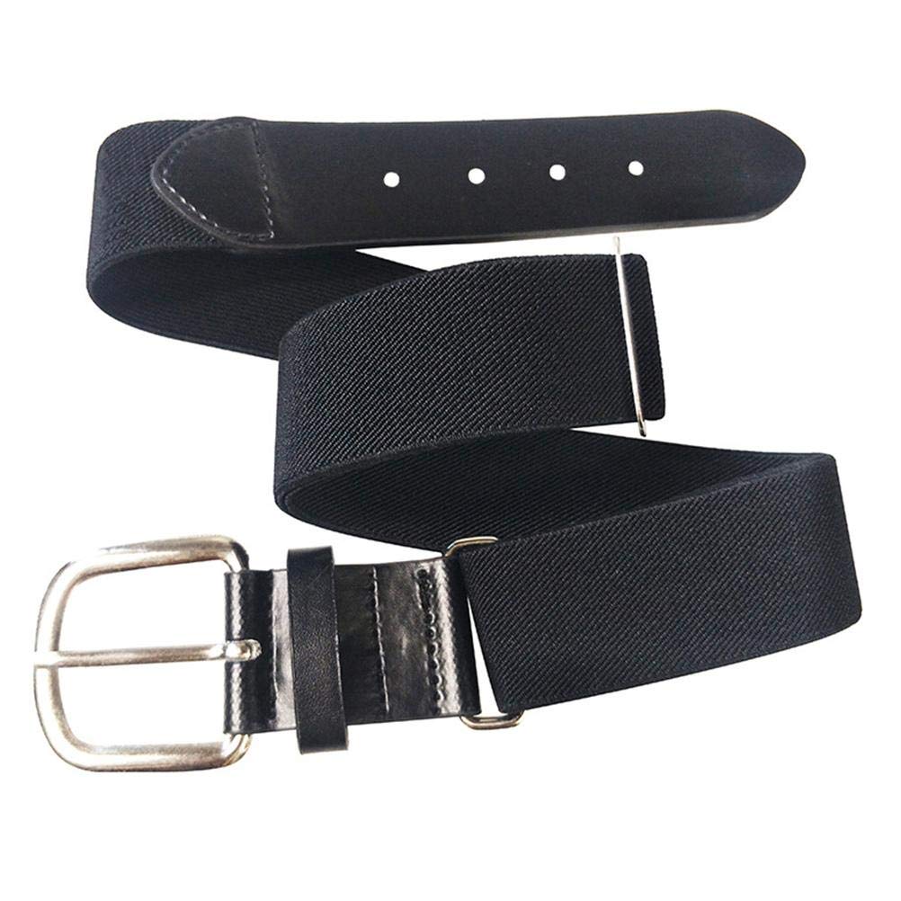 Elite Adjustable Baseball Belt & Softball Belt for Youth & Adults - Black - Perfect for Baseball, Softball Games & Training Sessions