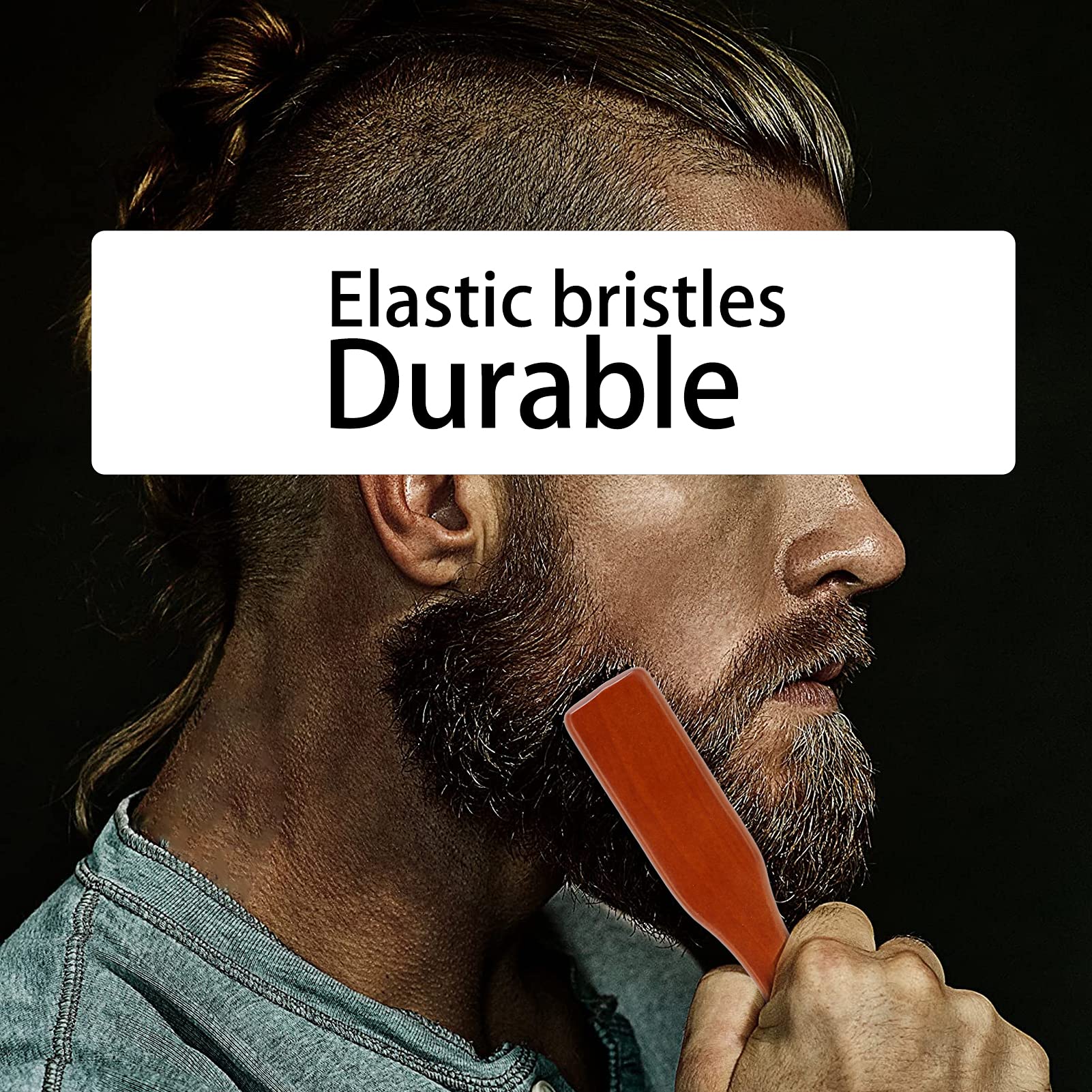 Professional Beard Brush & Neck Dust Brush - Retro Oil Hair Trimmer Brush for Men, Durable & Non-Deformable Facial Cleansing Tool - Perfect for Grooming, Styling & Daily Beard Care Routine at Home or Travel