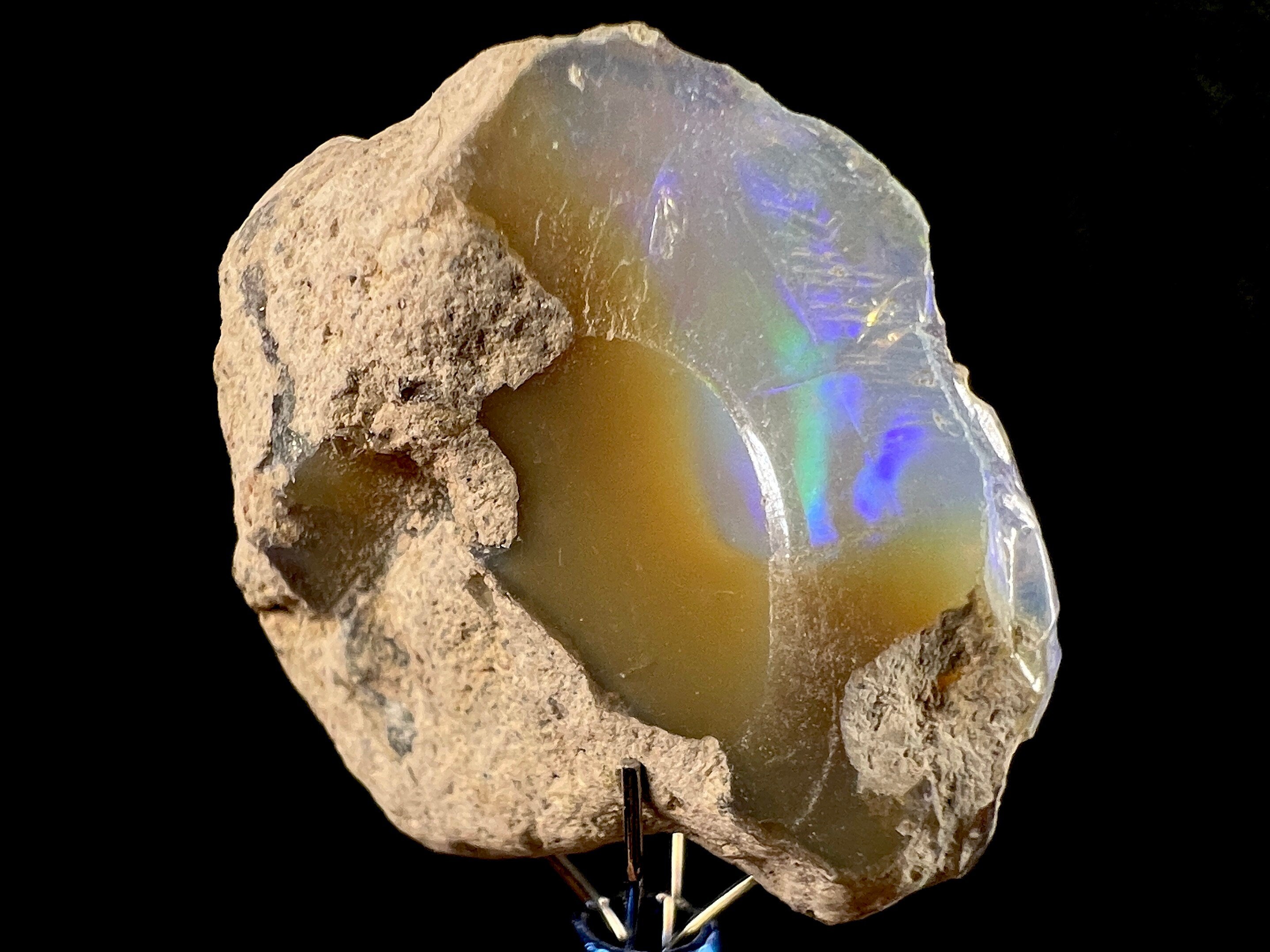 Premium 4A Welo Opal Raw Crystal - Certified Cutting Grade Opal Gemstone for Jewelry Making (50603) - Perfect for Rings, Necklaces & Handcrafted Designs