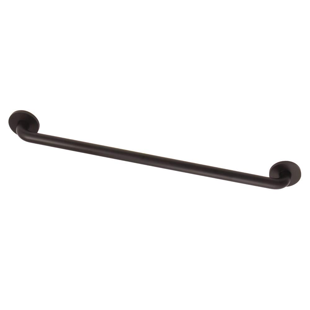 Kingston Brass Silver Sage 30-Inch ADA Compliant Grab Bar - Oil Rubbed Bronze Finish, 1-1/4-Inch Outer Diameter - Bathroom Safety Handrail for Showers & Bathtubs