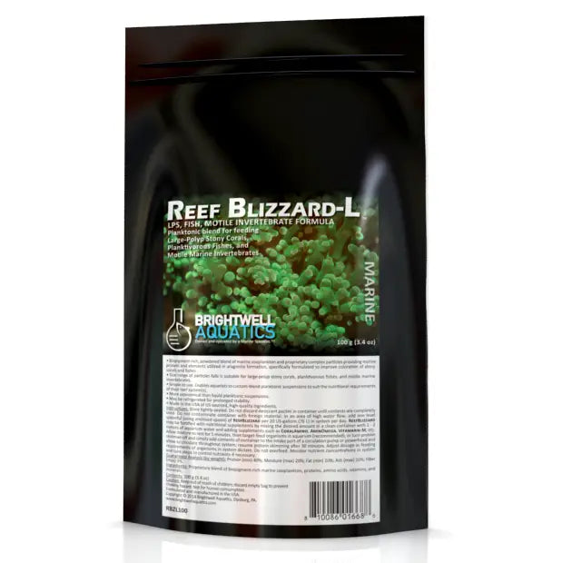 Brightwell Reef Blizzard L Coral Food - Premium Marine Aquarium Coral Nutrition for Saltwater Reef Tanks - Ideal for LPS, SPS & Soft Corals