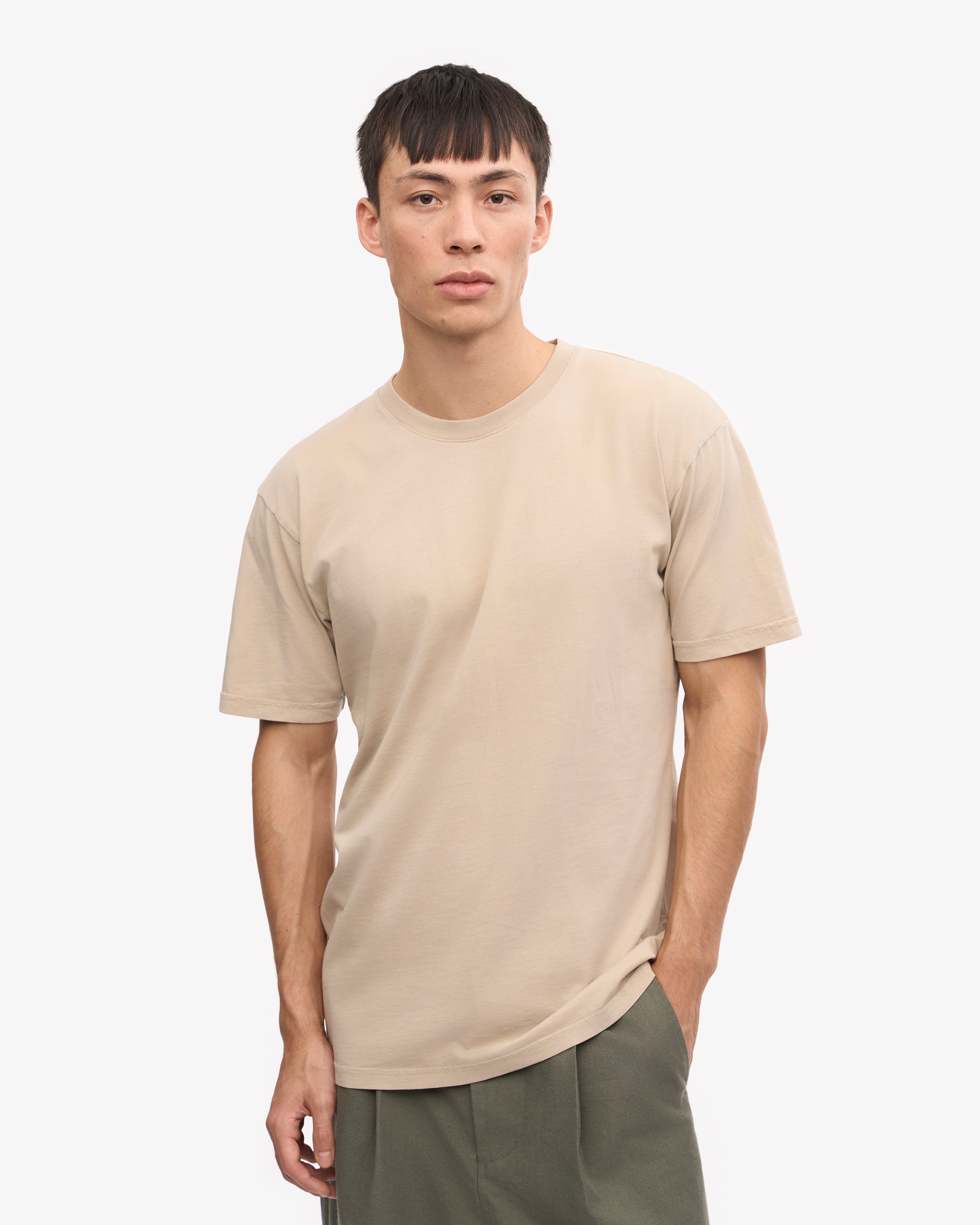 Classic Organic Cotton T-Shirt for Men & Women - Soft & Comfortable Oyster Grey Tee - Perfect for Casual Wear, Outfits & Everyday Comfort