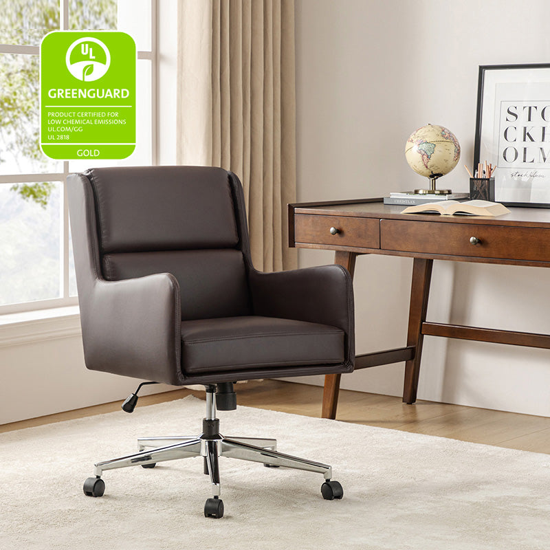 Eamonn Ergonomic Adjustable Swivel Office Chair with Metal Base - Perfect for Home Office, Gaming & Workspace Comfort