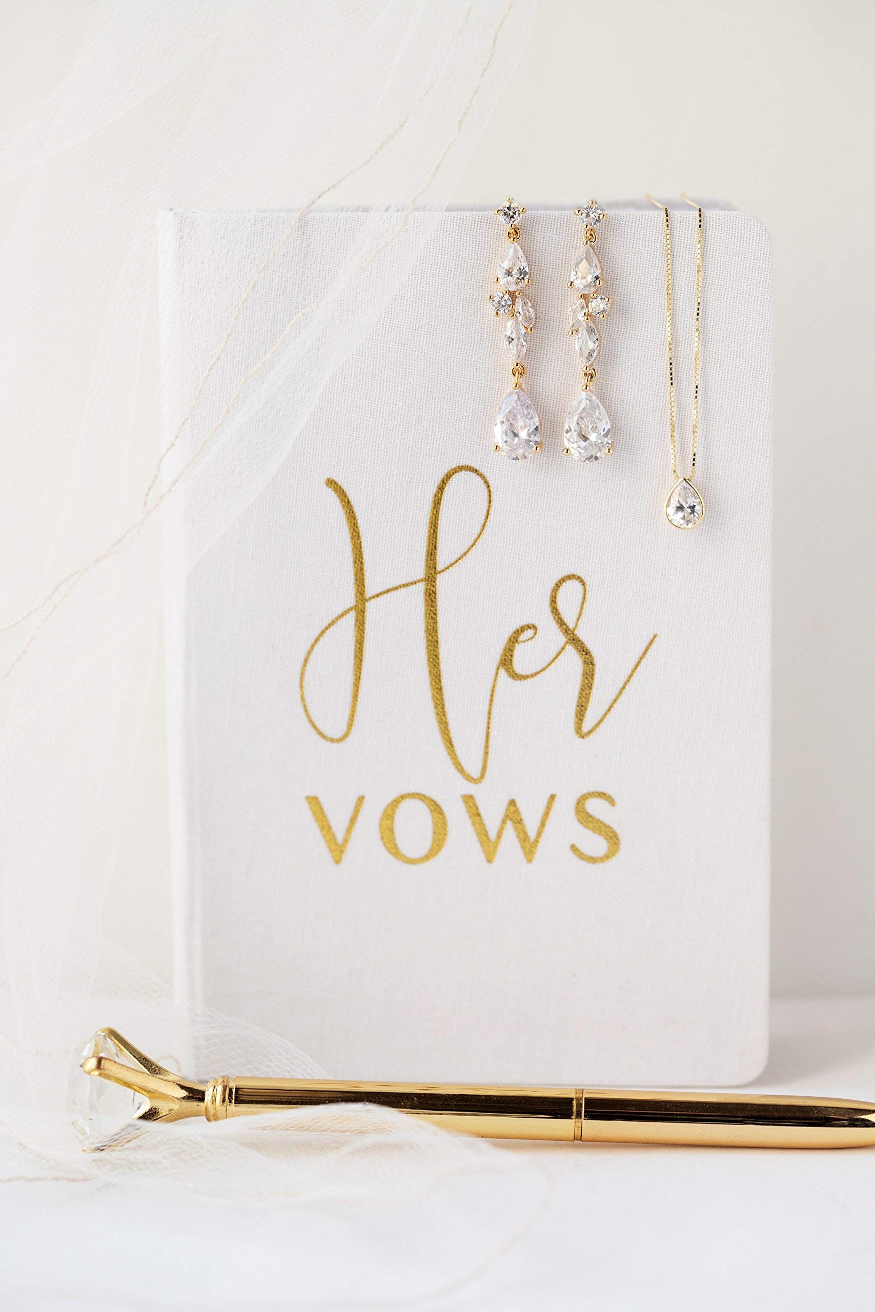 His and Hers Wedding Vow Books - Premium Hardcover Linen Keepsake Journal for Couples | Perfect for Wedding Ceremonies, Anniversaries & Romantic Gift Giving