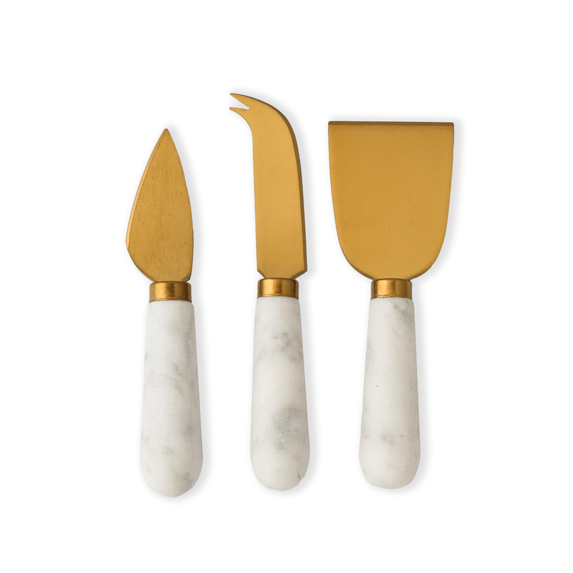Premium 6-Piece Stainless Steel Marble Cheese Knife Set - Charcuterie Board Accessories for Gourmet Cheese Platters & Entertaining | Perfect for Wine Tasting, Dinner Parties, Housewarming & Wedding Gifts | Use for Hosting, Cheese Pairing Events & Kitchen Essentials