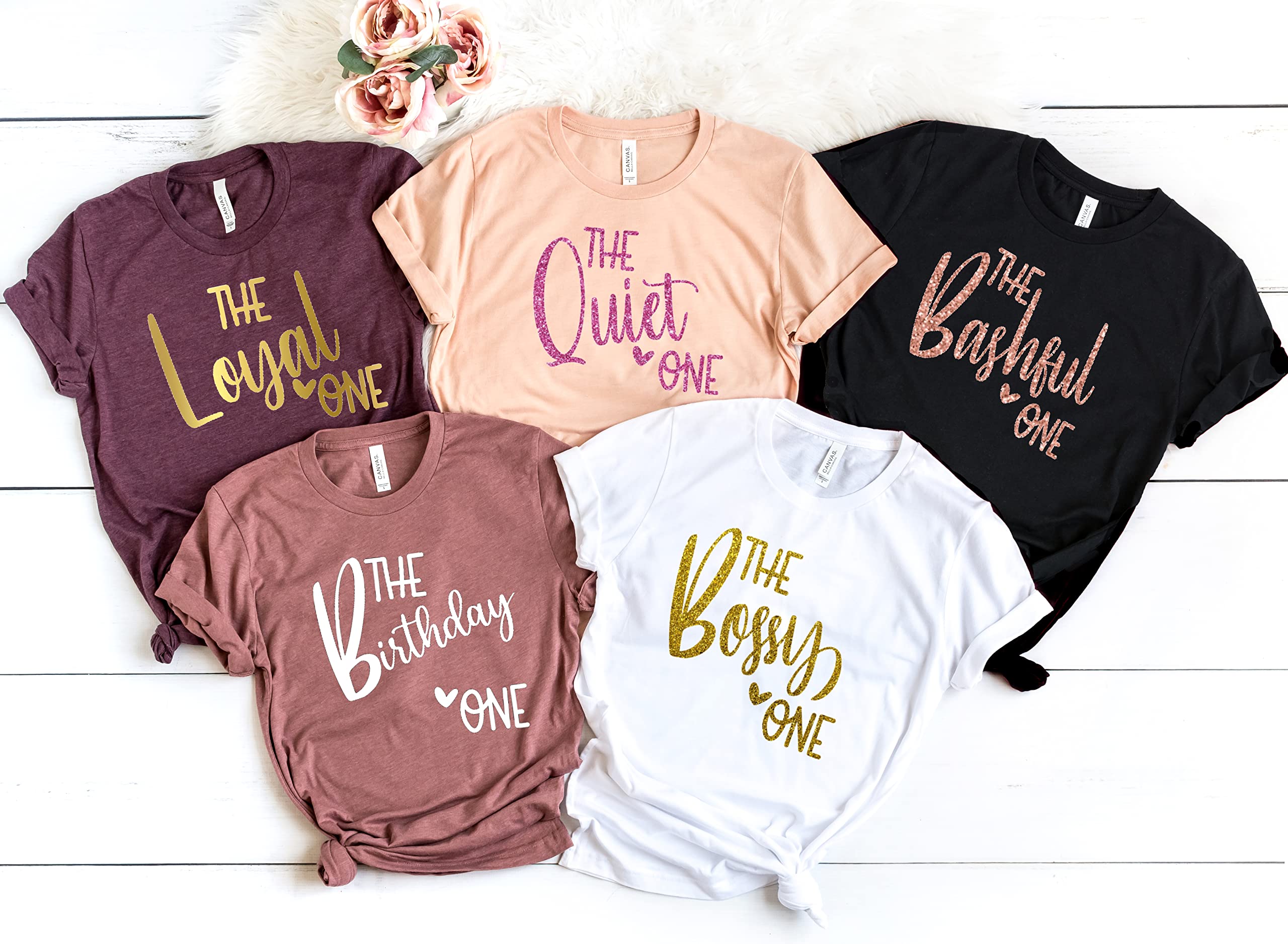 Best Friends Matching Shirts for Women - Funny Birthday Party & Weekend Trip Group T-Shirts - 