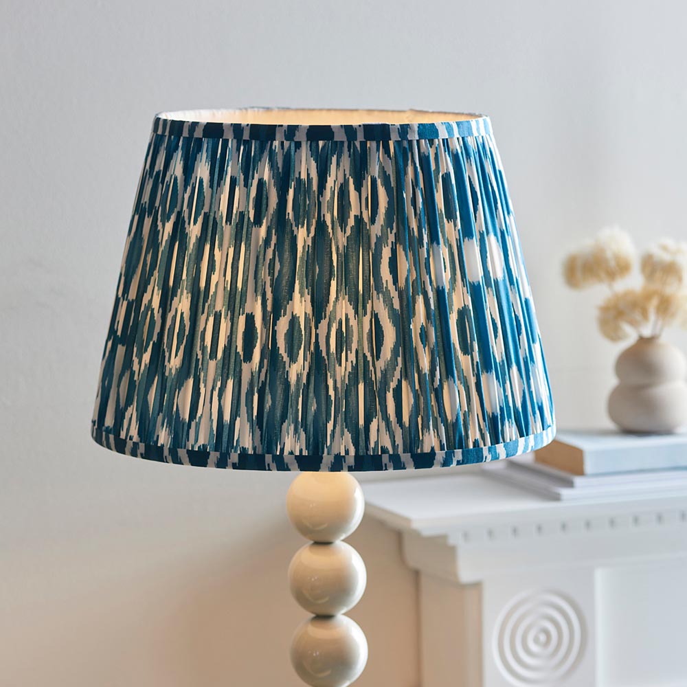 Auralis Ikat Floor Lamp with E27 Socket - Modern Handwoven Design for Living Room, Bedroom & Office Lighting