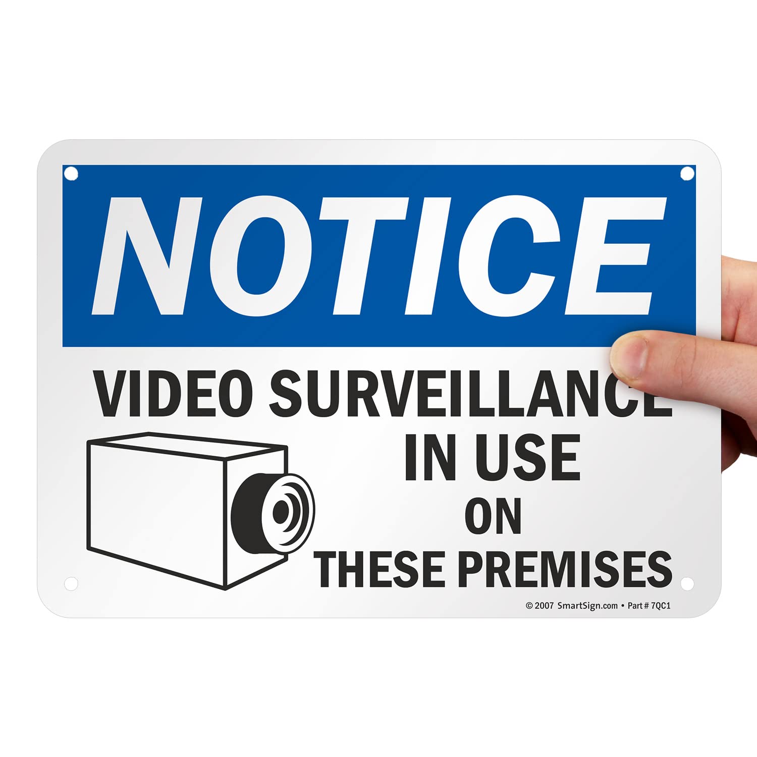 SmartSign 'Video Surveillance in Use' Notice Sign - 7