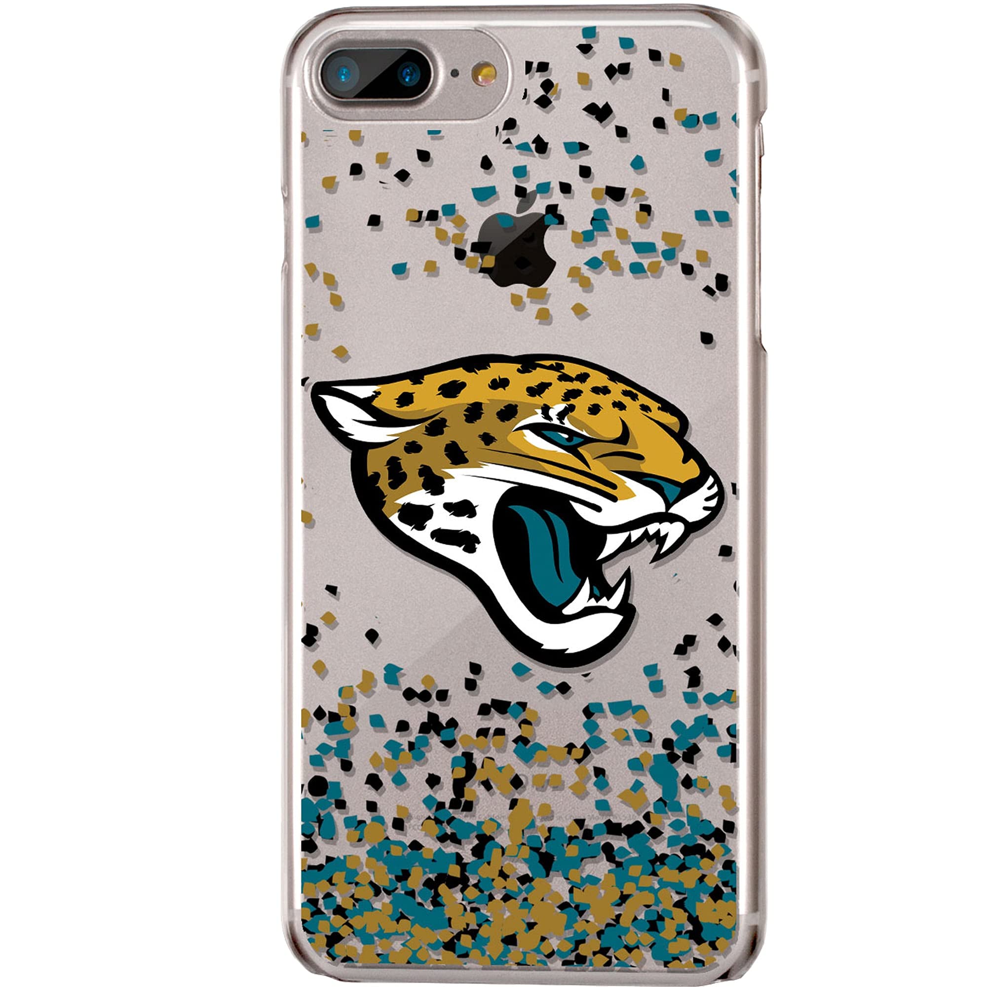 Premium NFL iPhone Clear Case with Confetti Design - Shatterproof Protective Phone Cover for Football Fans | Perfect for Game Day, Tailgating & Showing Team Spirit