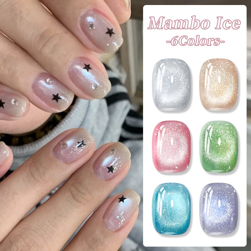Glitter Cat Magnetic Gel Polish - MY63 Mambo Ice 10ml | Long-Lasting Nail Polish for Manicures & Pedicures | Perfect for Parties, Weddings & Special Occasions