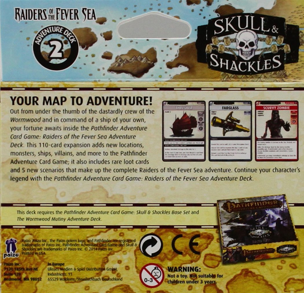 Pathfinder Adventure Card Game: Skull & Shackles Deck 2 - Raiders of the Fever Sea | Strategy Board Game for Adults & Teens | Perfect for Game Nights & RPG Enthusiasts