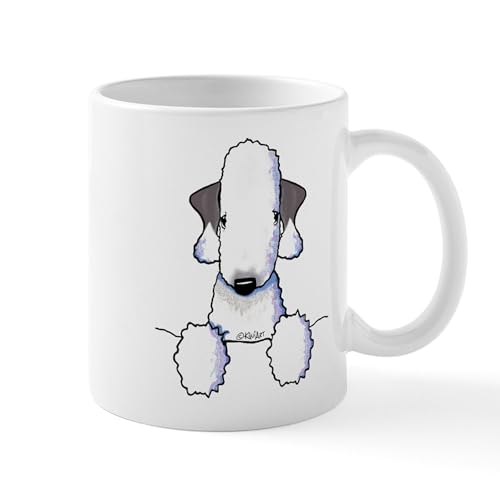 White - Kiniart Bedlington Terrier Mug