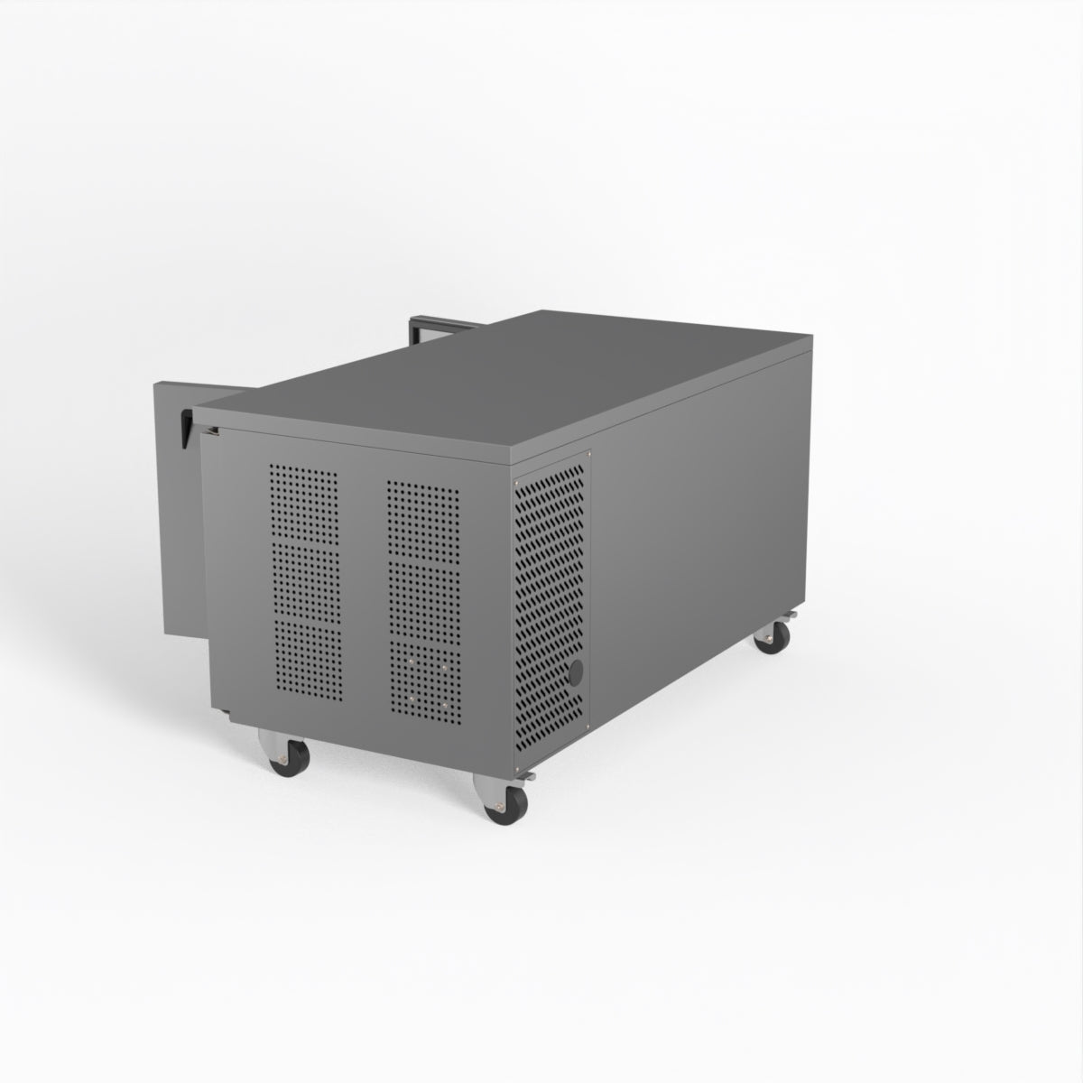 Commercial Under Counter Refrigerator - 2 Door Stainless Steel Worktop Fridge, 800mm Depth - Ideal for Restaurants, Cafes, and Commercial Kitchens