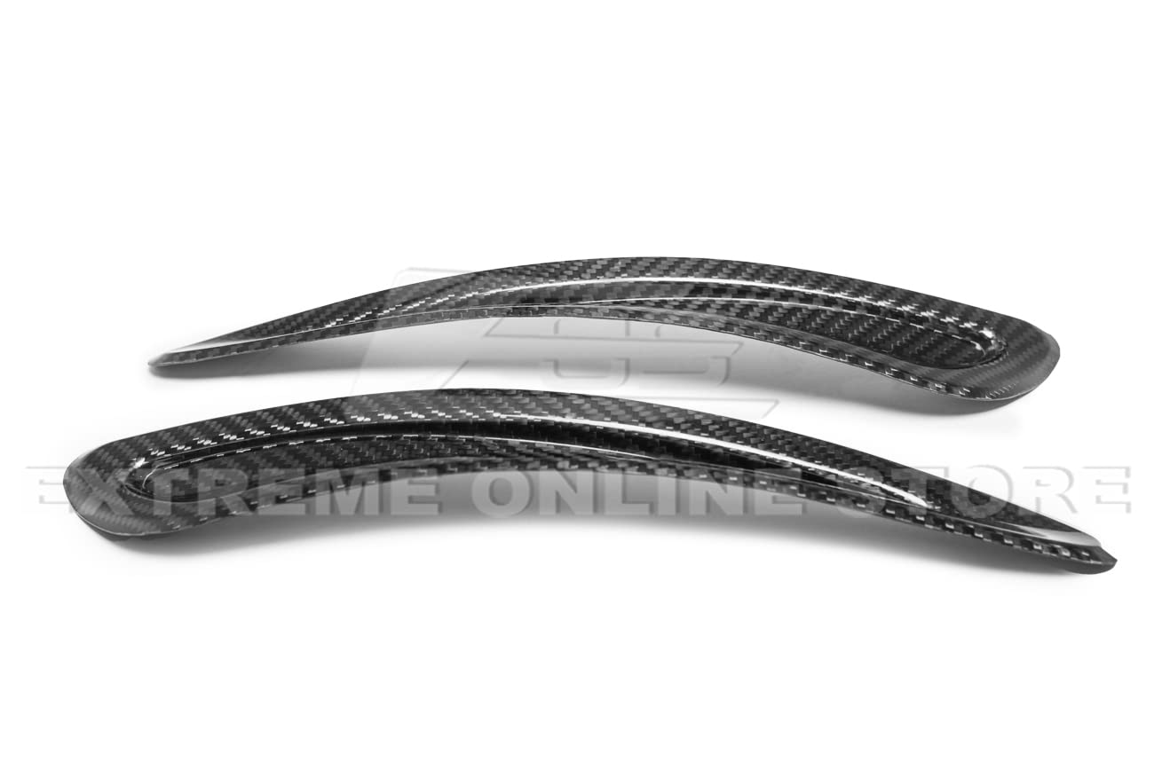 JDM Style Carbon Fiber Hood Duct Louver Cover Pair for 2020-2023 Toyota A90 A91 Supra - Factory Replacement & Performance Upgrade - Perfect for Street Racing & Car Shows
