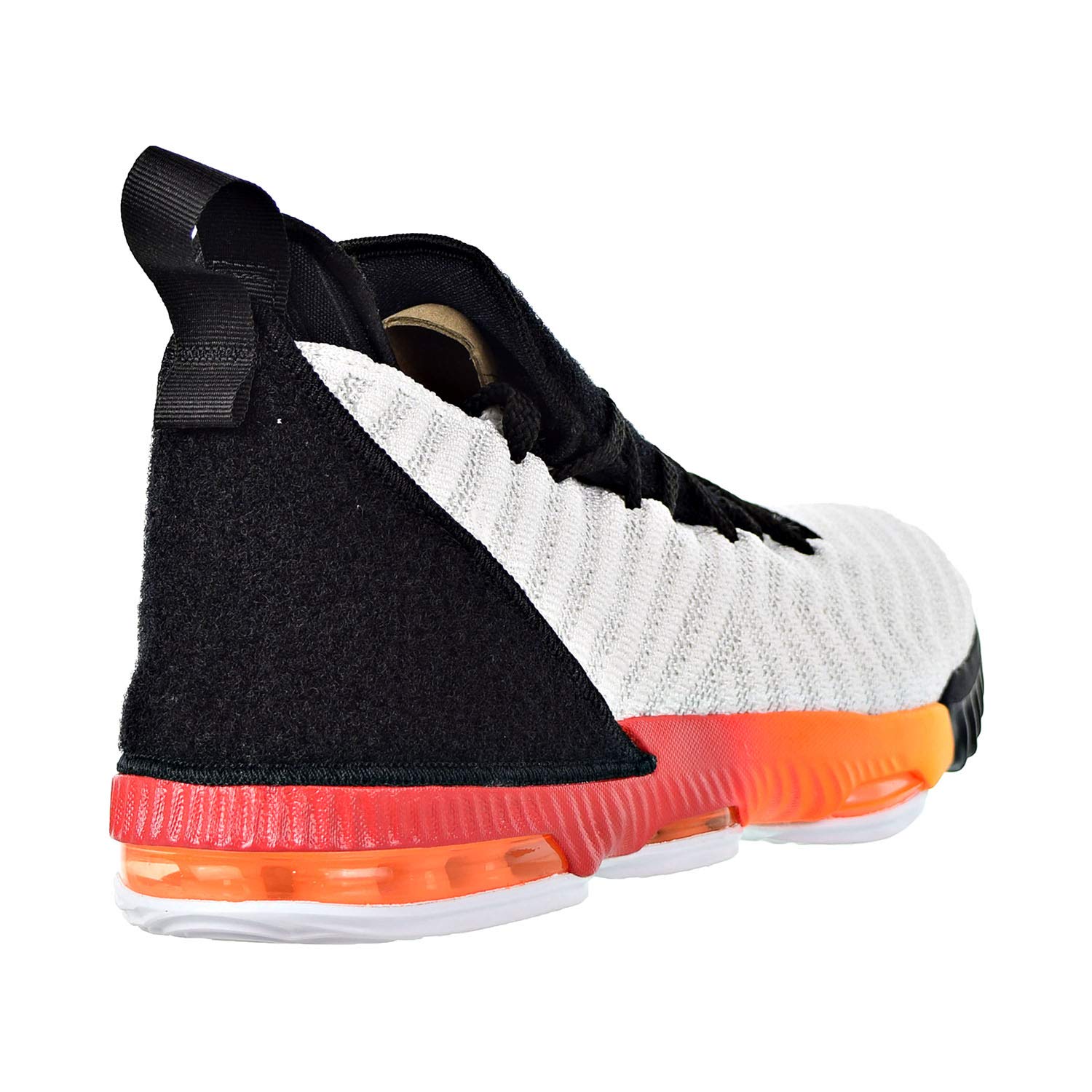 Nike Lebron XVI GS Basketball Shoes for Kids - Size 6 Big Kid - White/Laser Orange - Perfect for School, Training & Court Play