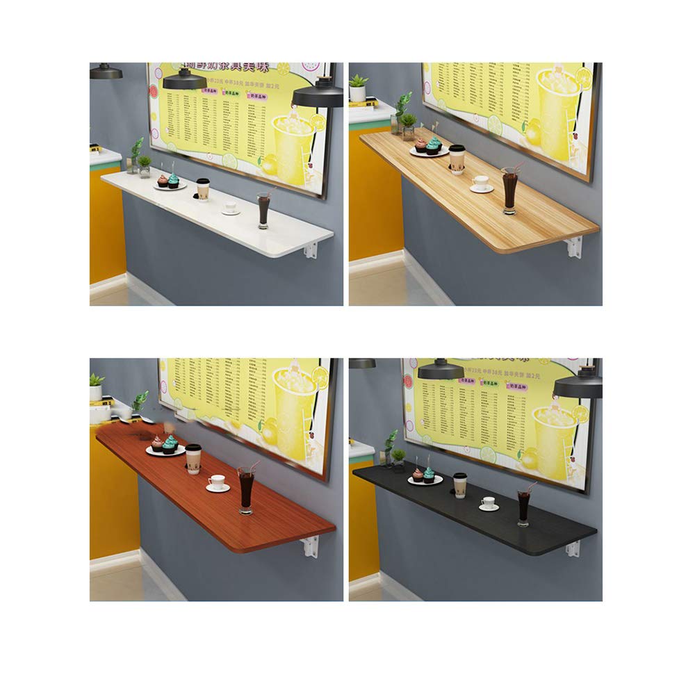 Wall-Mounted Folding Table - Space Saving Narrow Table for Home, Restaurant, Bar & Kitchen (30cm/40cm Wide, 100cm/140cm Long) - Perfect for Small Spaces, Coffee Shops & Dining Areas