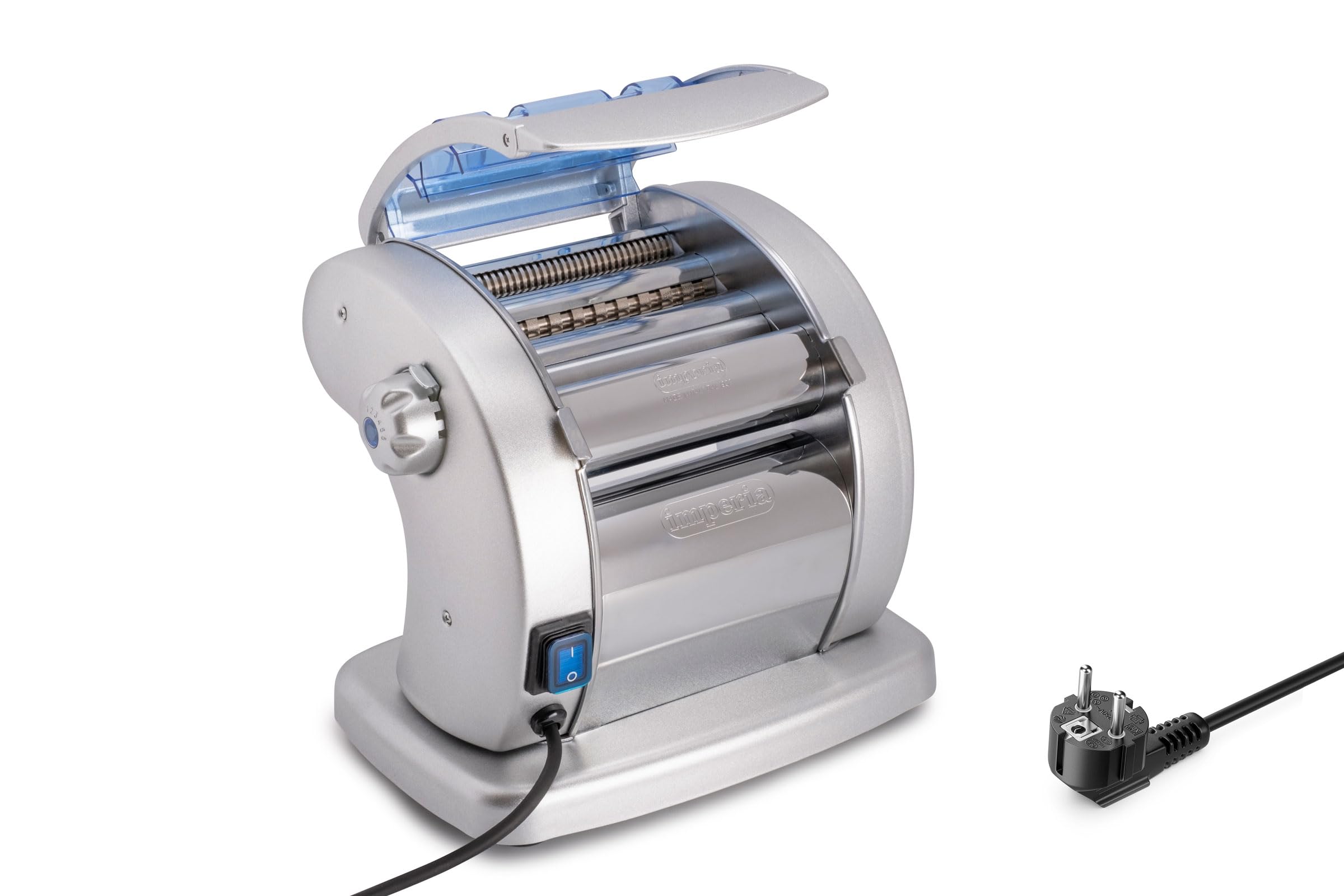Imperia PastaPresto Electric Pasta Maker Machine 100% Made in Italy - Fresh Pasta Maker with Built-in Motor - Automatic Dough Roller for Lasagna, Spaghetti, Fettuccine - Perfect for Italian Cuisine, Home Cooking & Restaurant Use