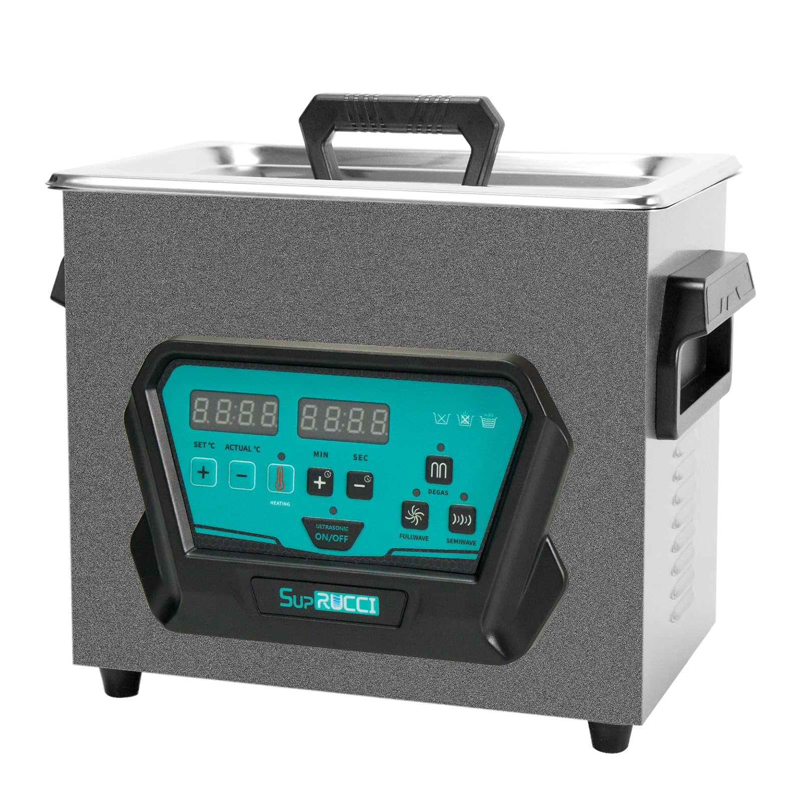 3L 120W Ultrasonic Cleaner with Heater & Timer - Professional Ultrasonic Cleaning Machine for Jewelry, Tools, Carburetors, 3D Printed Resin Parts - Perfect for Home Workshops, Dental Labs & Industrial Use (0.8 Gallon Capacity)