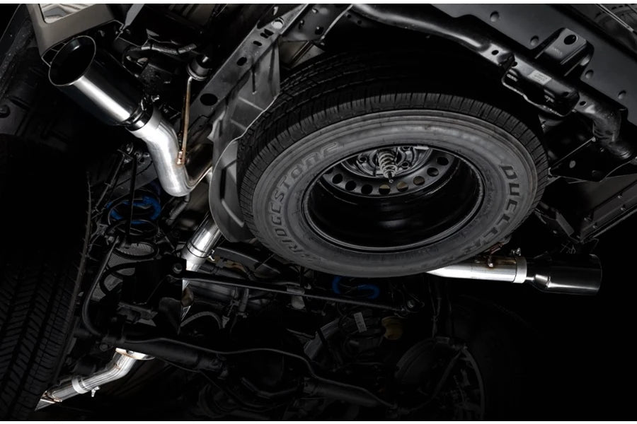 AWE Tread Edition Cat Back Dual Exhaust System with Diamond Black Tips for Jeep Gladiator JT 3.6L - Enhanced Performance & Aggressive Sound for Off-Road Adventures