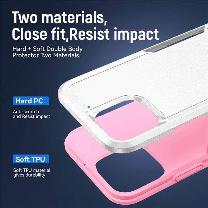 Shockproof iPhone 15 Pro Max Case - Rugged Silicone Hard Cover with Military-Grade Protection | Perfect for Outdoor Adventures, Work & Daily Use