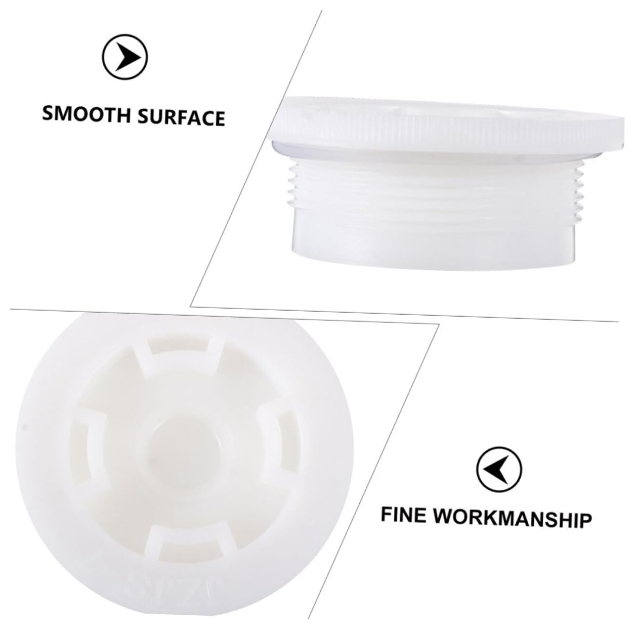10 Pcs Plastic Bucket Lids - Screw-On Waterproof Covers for Chemical & Water Buckets - Anti-Splash Threaded Sealing Caps - Ideal for Storage, Transport & Outdoor Use