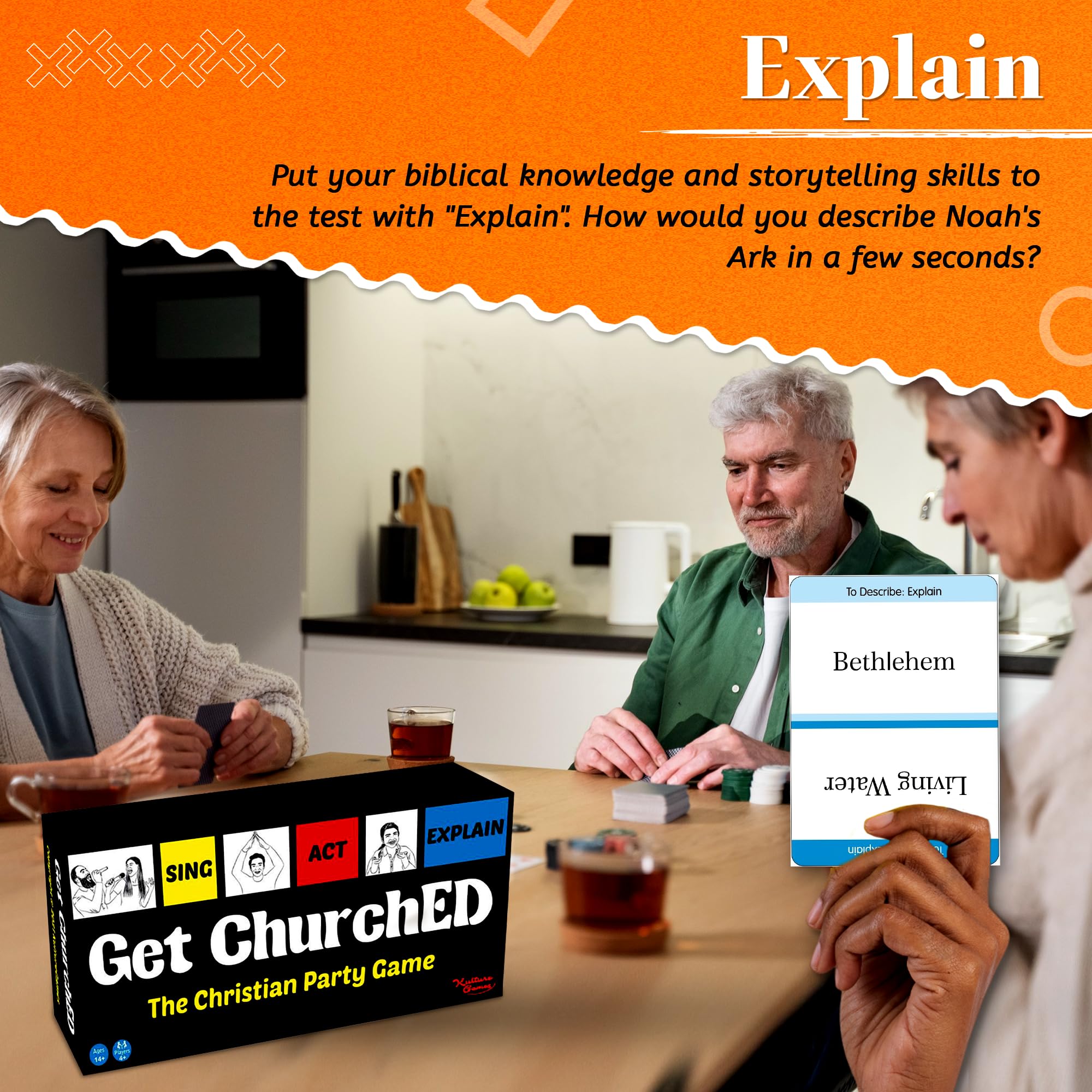 Christian Party Game - ChurchED for Family & Youth Groups | Bible Trivia & Charades