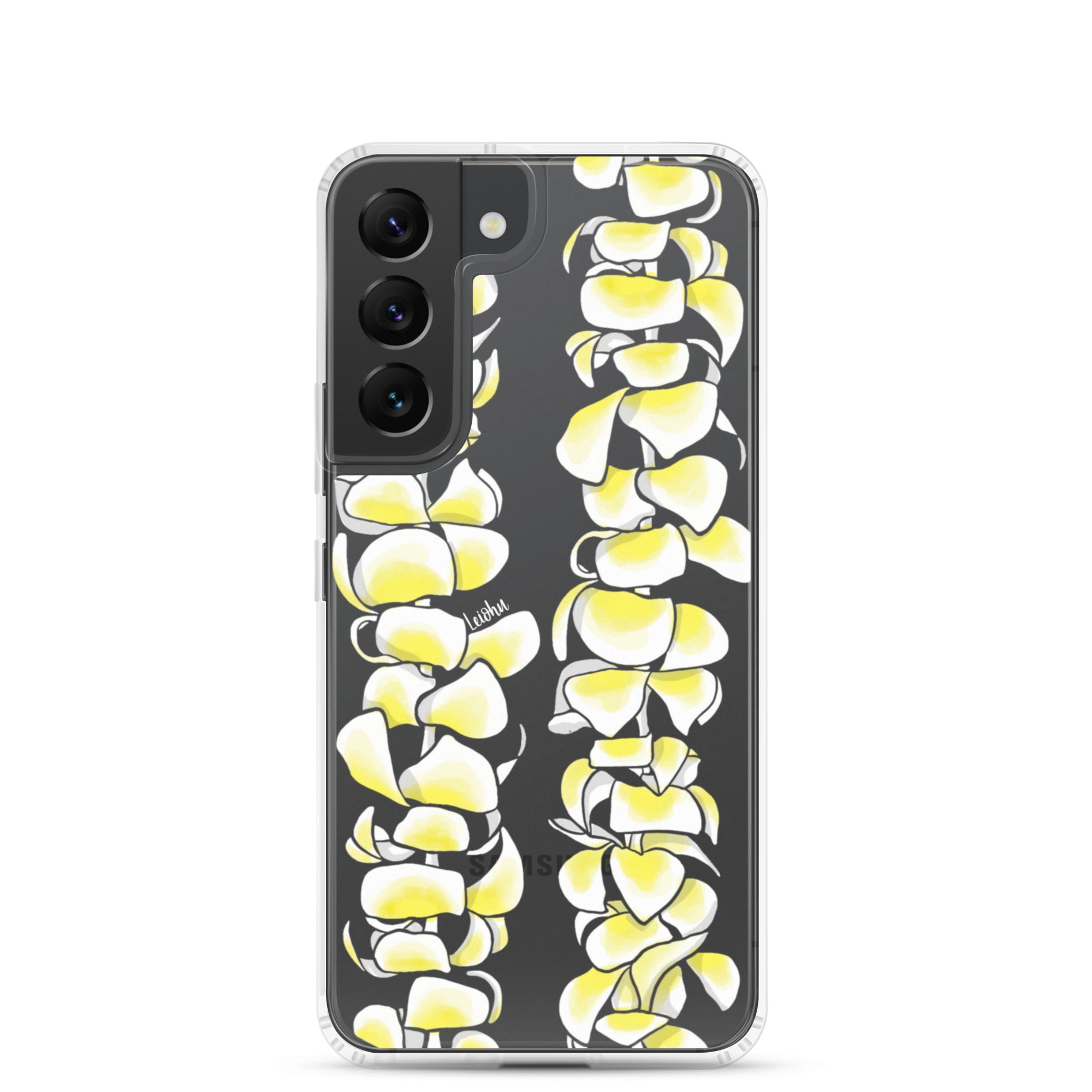 Plumeria Clear Phone Case for Samsung Galaxy - Slim Protective Cover for Everyday Use & Travel