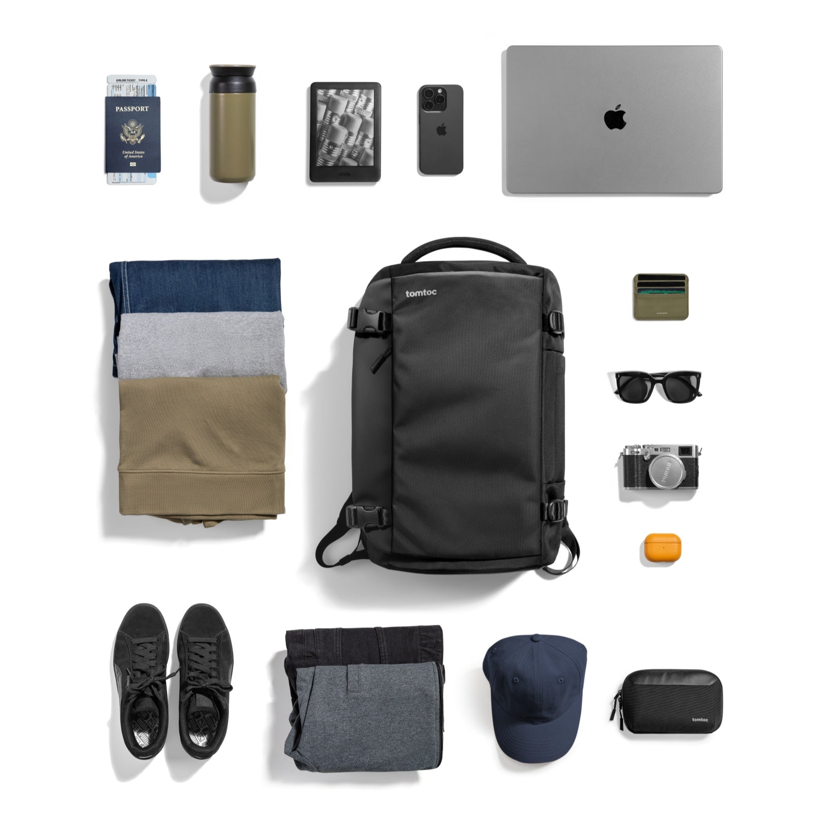 Navigator T66 Travel Laptop Backpack - Lightweight Water-Resistant 15.6 Inch Business Backpack with USB Charging Port - Perfect for Commuting, Air Travel & College Students