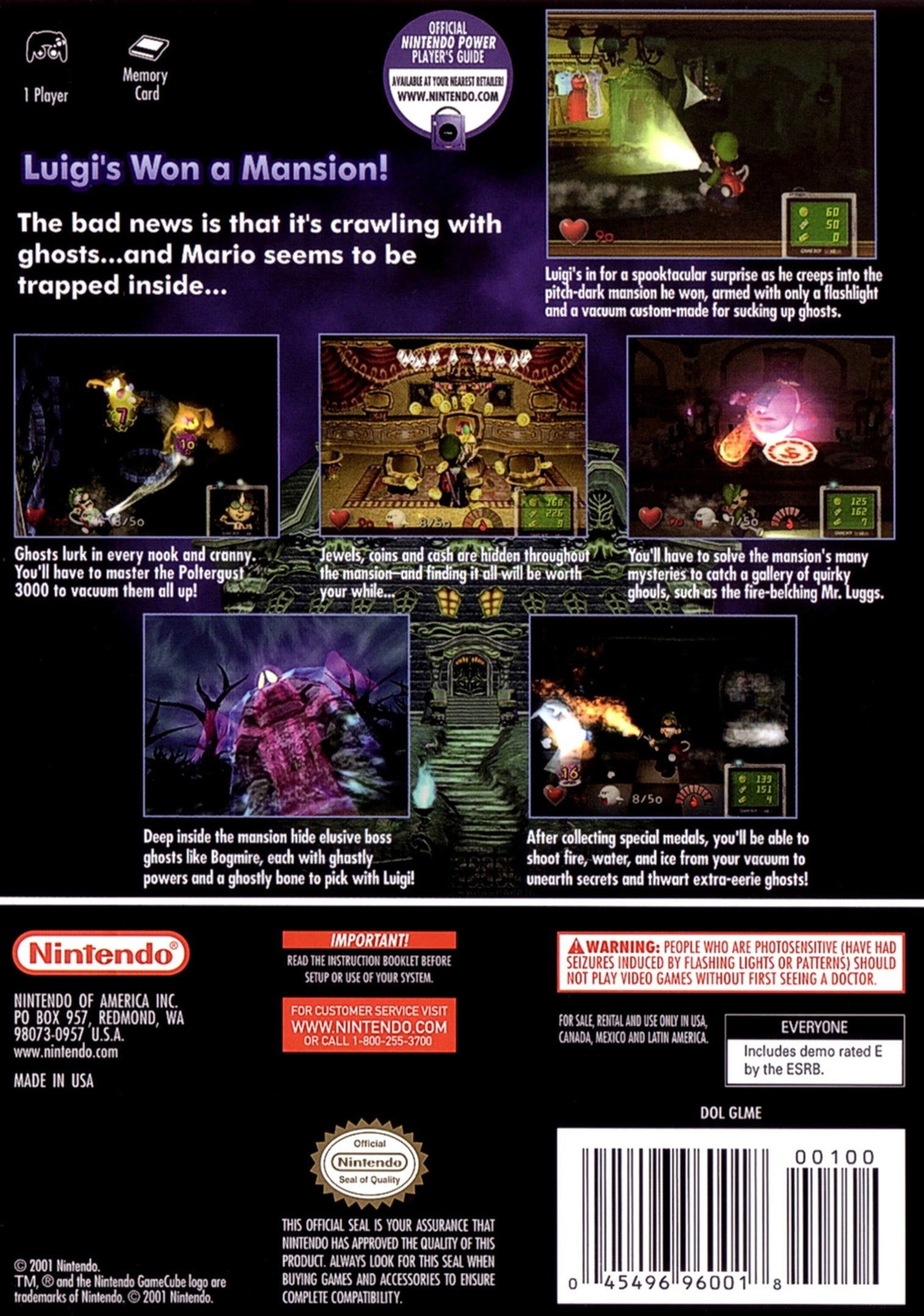 Luigi's Mansion GameCube Video Game - Pre-Owned Classic Horror Adventure for Nintendo GameCube | Perfect for Retro Gaming & Halloween Parties