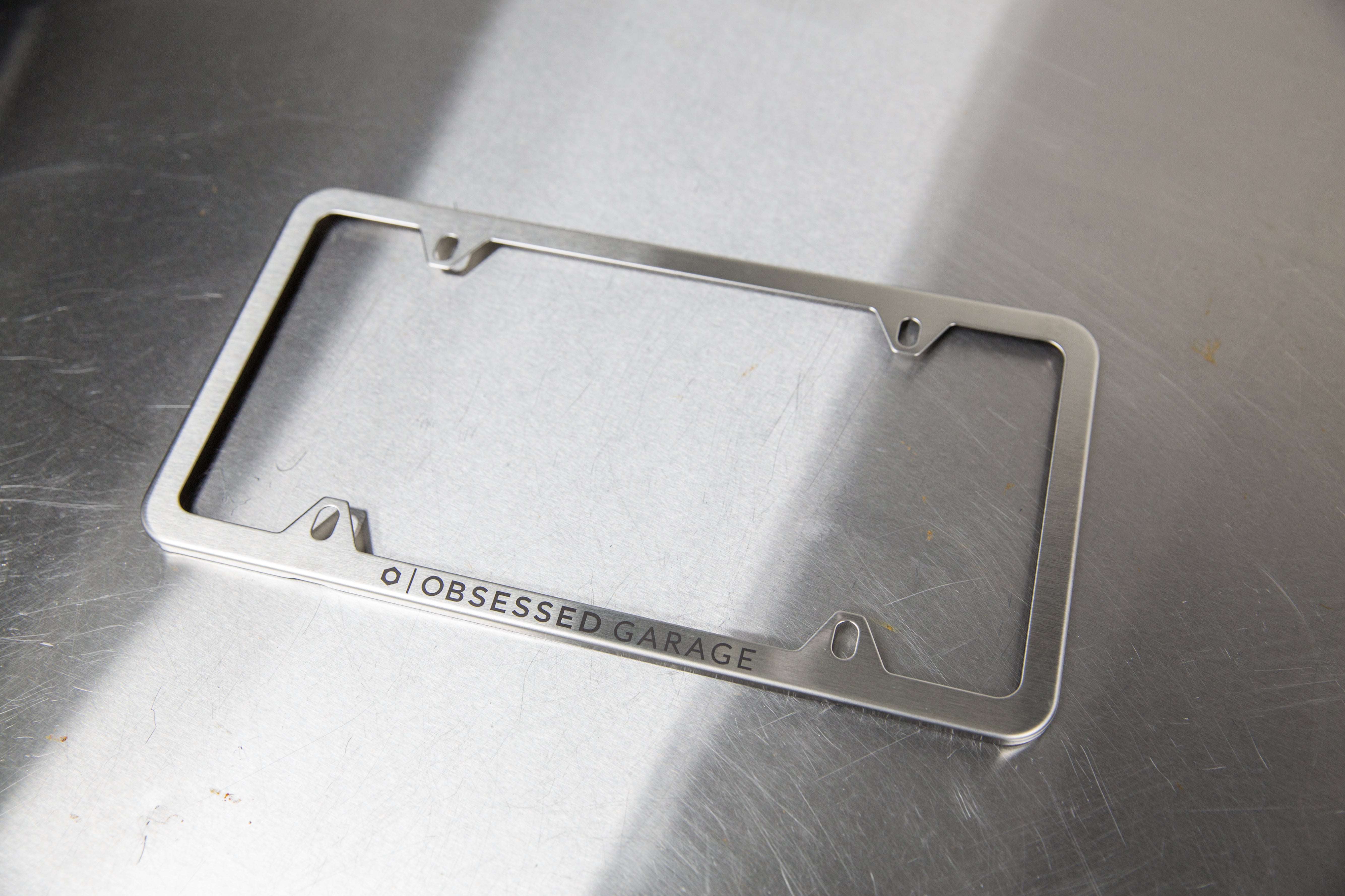 Premium Stainless Steel License Plate Frame - Rustproof & Durable Car Accessory for US Vehicles - Perfect for Cars, Trucks & SUVs - Enhances Vehicle Appearance & Protection