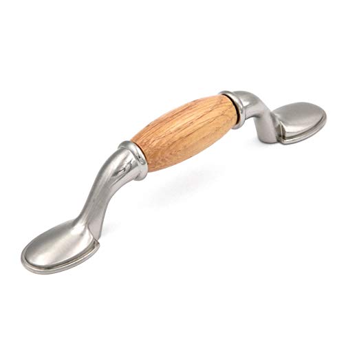 Satin Chrome/Oak