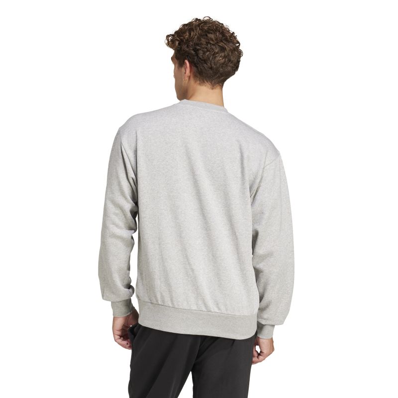 Adidas Men's Essentials Feelcozy Fleece Sweatshirt - Soft & Comfortable Pullover Hoodie for Casual Wear, Gym & Outdoor Activities