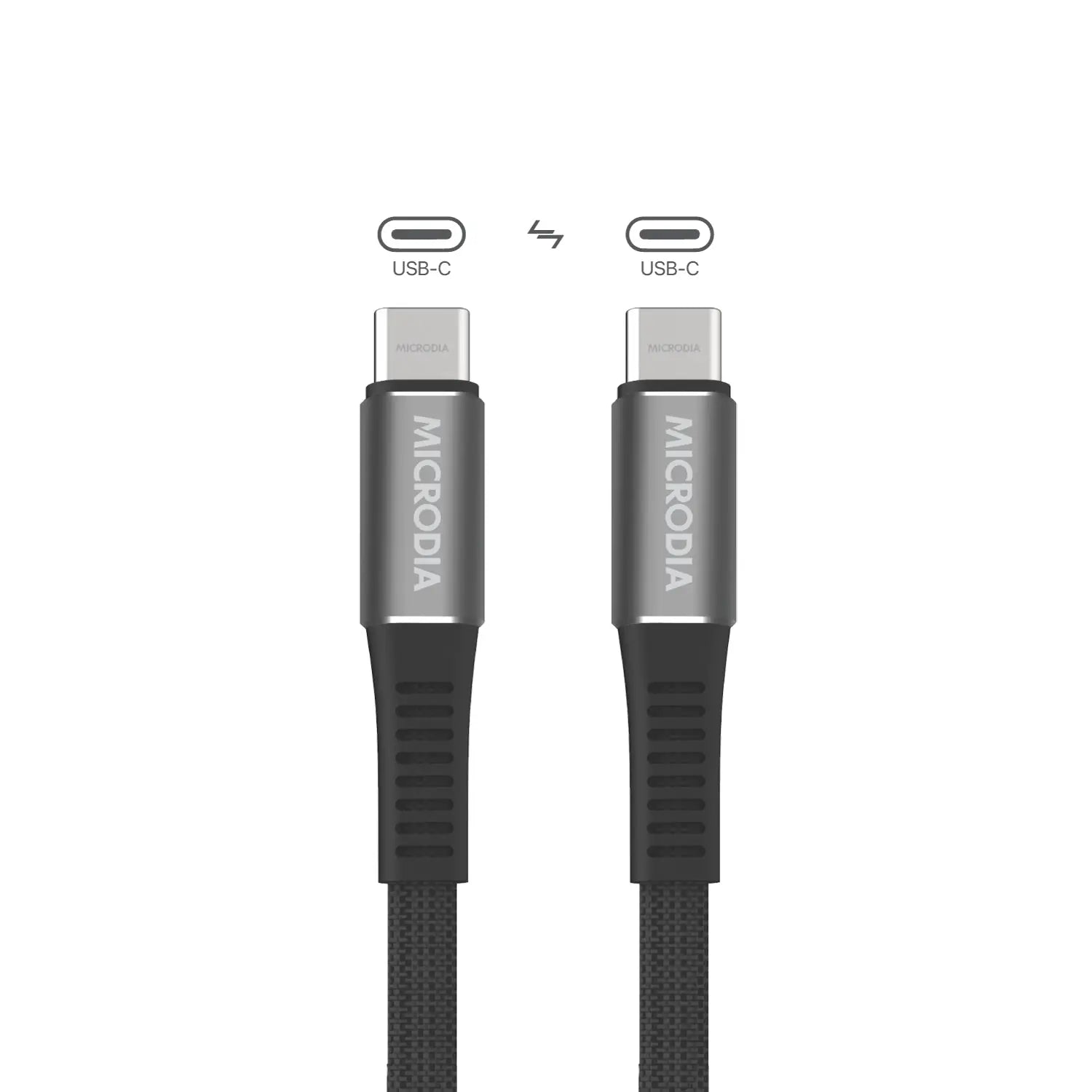 MICRODIA ExeCable™ PD60W USB C to USB C Fast Charging & Data Sync Cable - Perfect for MacBook Pro, iPad Pro, Galaxy S23 & More
