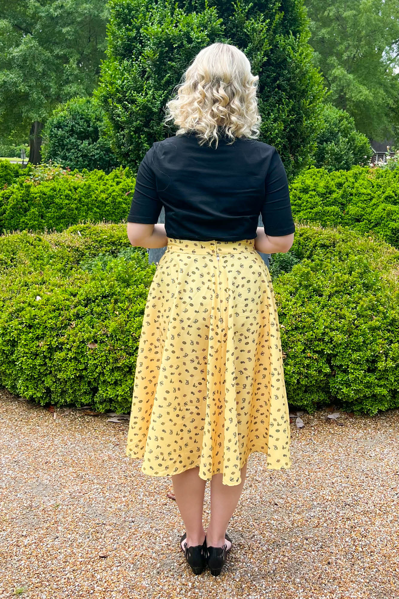 Annette Full Circle Skirt - Women's Flowy A-Line Swing Skirt with Elastic Waist | Perfect for Dances, Weddings & Casual Outfits