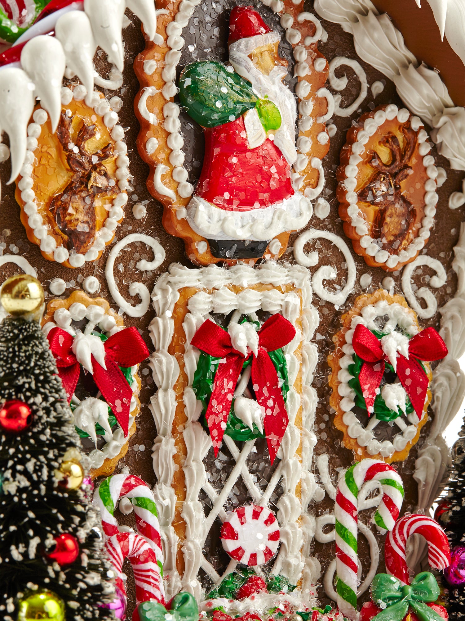 Green Ribbon Candy Gingerbread House Kit - DIY Holiday Decor for Christmas, Parties & Festive Baking Fun