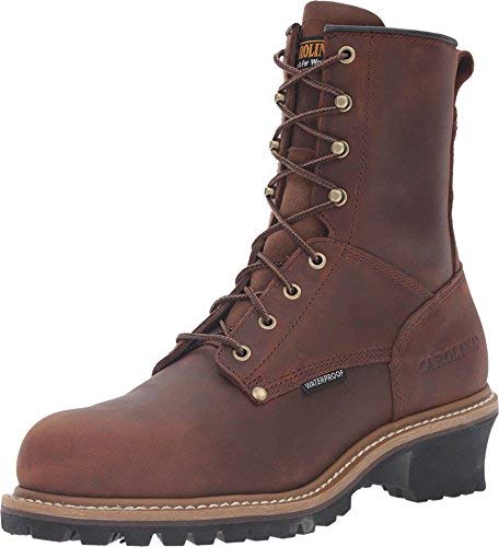 Carolina Boots CA9821 Men's Steel Toe Waterproof Logger Work Boots - Durable Safety Footwear for Construction, Logging & Outdoor Work