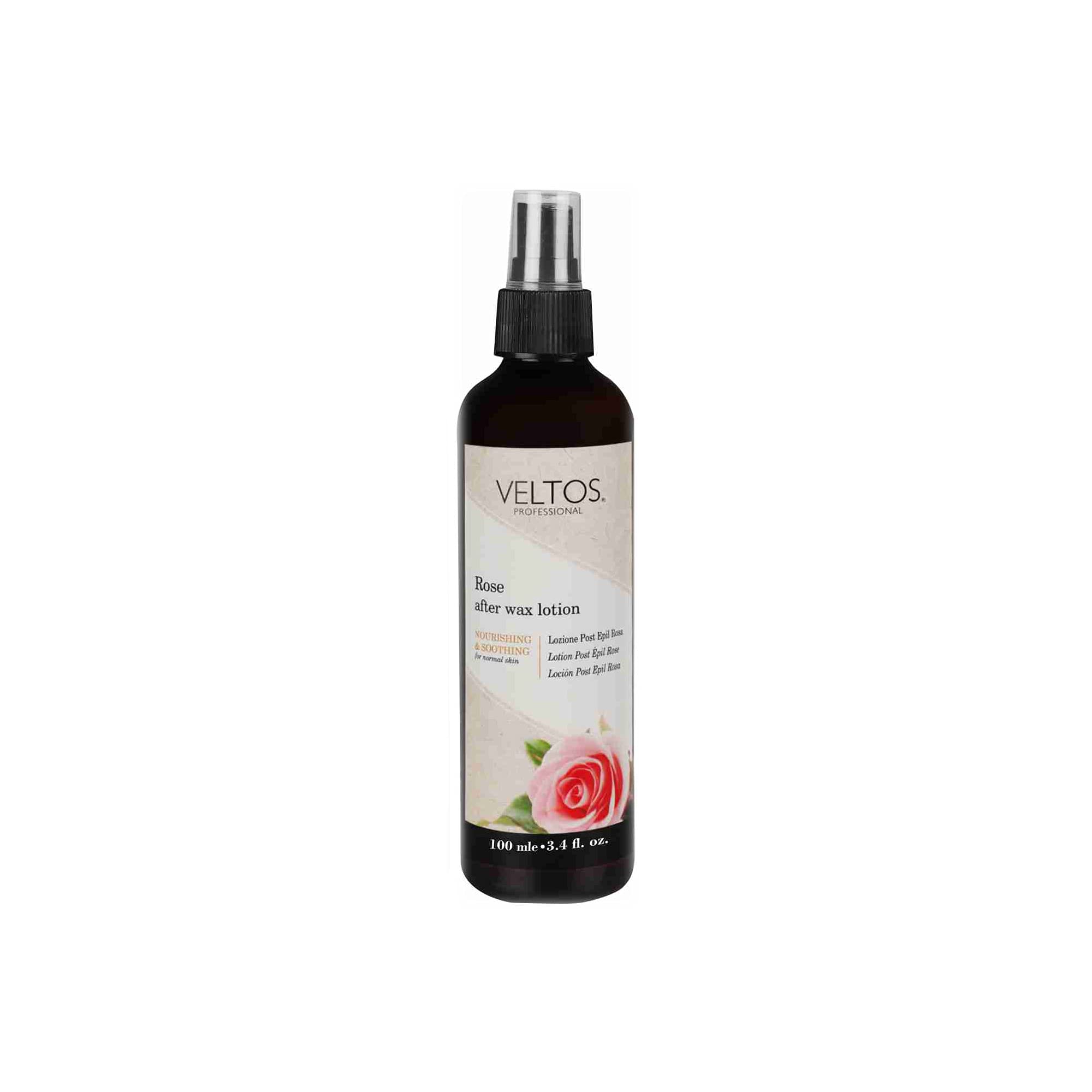 VELTOS Rose After Wax Lotion for Skin Restoration & Soothing | Instant Relaxing Formula | Prevents Rashes, Itchiness & Redness | 100ml | Post-Wax Care for Smooth & Hydrated Skin | Ideal for Legs, Bikini & Face