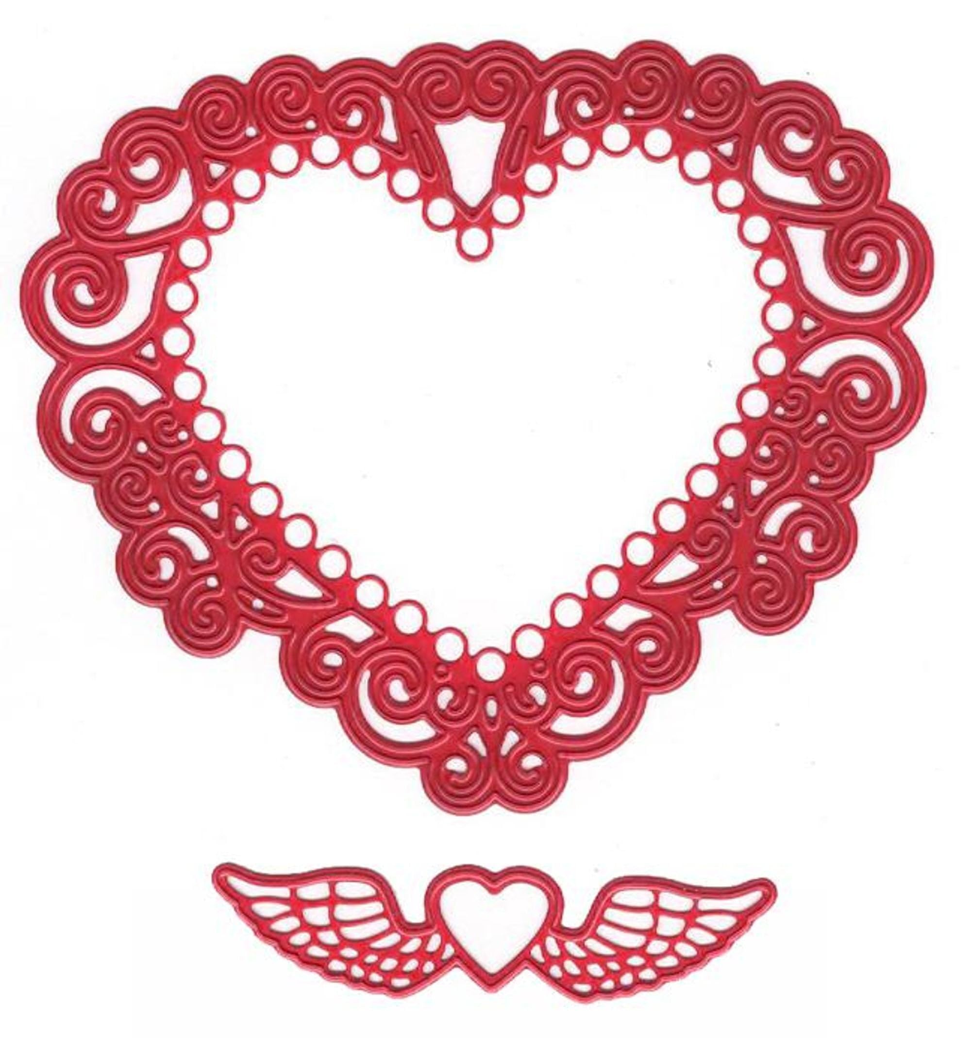 Joy!Crafts Cut & Emboss Dies - Heart Shaped Die Set for Scrapbooking, Card Making & DIY Paper Crafts | Perfect for Valentine's Day, Wedding Invitations & Home Decor Projects