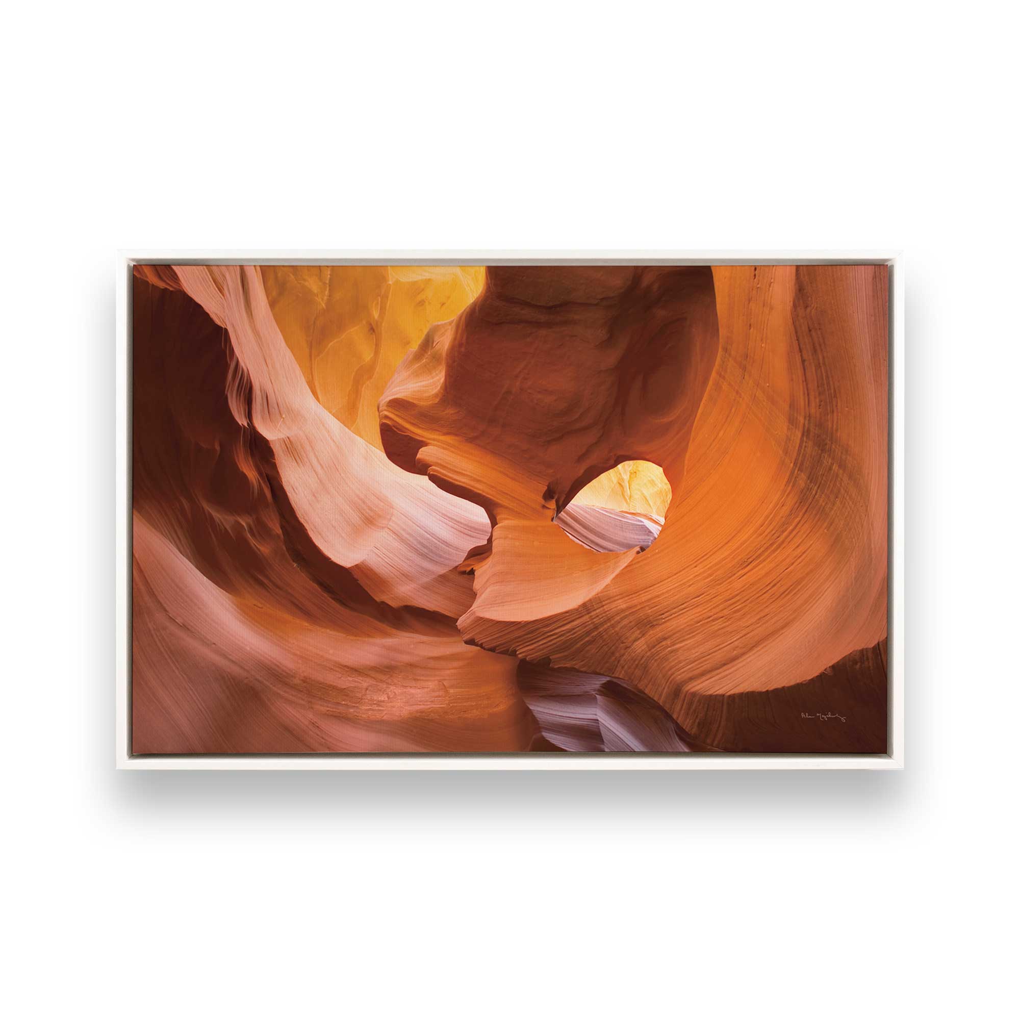 Sandstone Light Print Canvas Wall Art - Handmade Landscape Painting for Living Room, Bedroom & Office Decor
